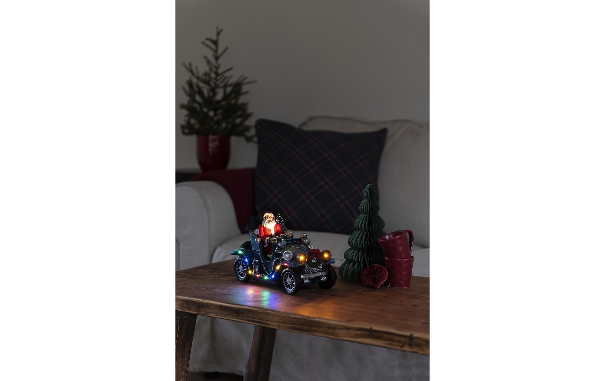 KONSTSMIDE Weihnachtsfigur »Weihnachtsmann/Auto Innen«