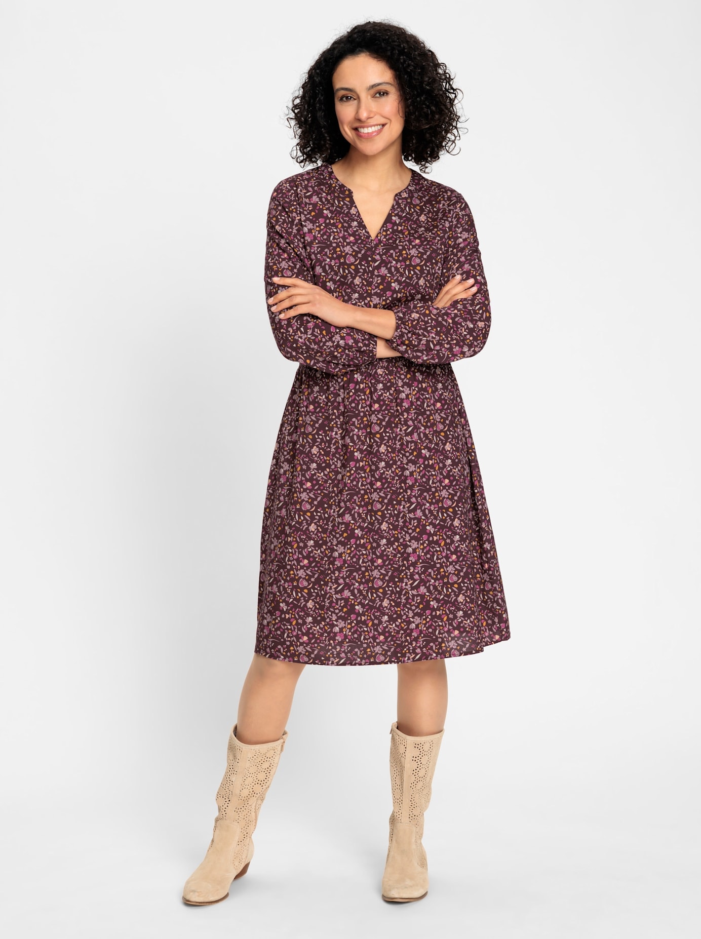 Inspirationen A-Linien-Kleid »Druck-Kleid«