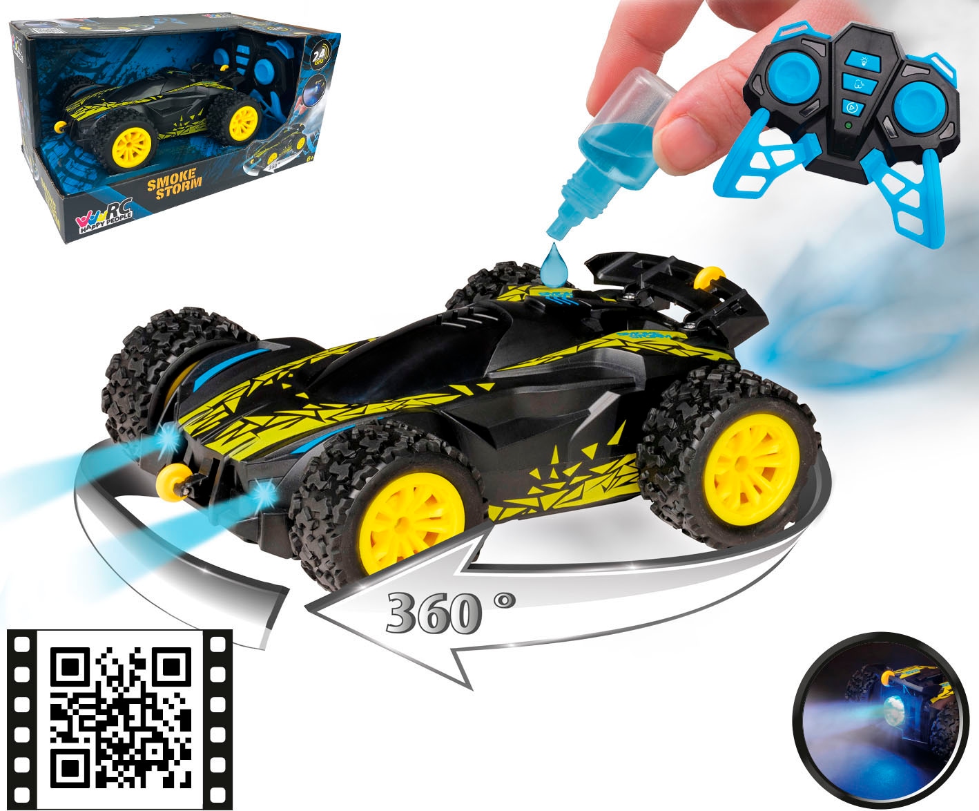 Happy People Voiture RC »Smoke Storm« mit Licht- und Soundeffekt