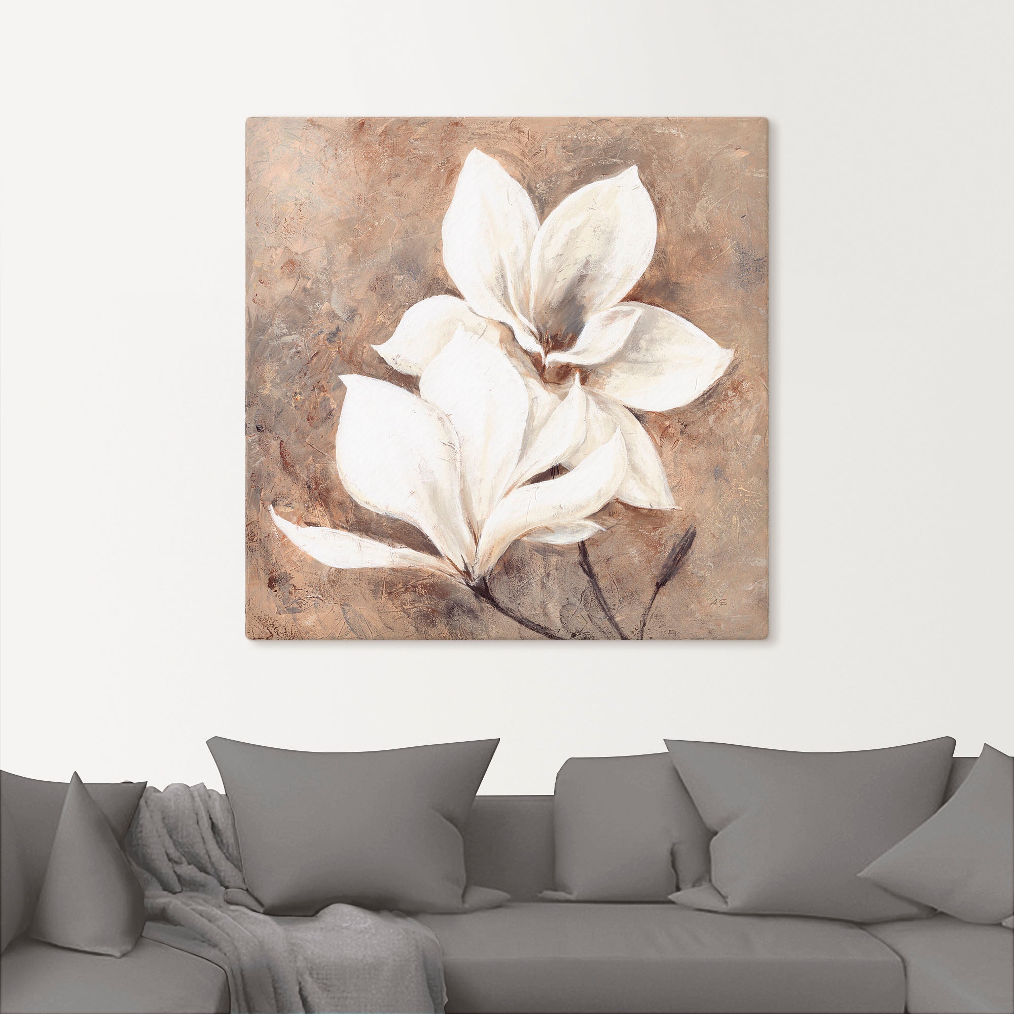 Artland Tableau sur toile »Klassische Magnolien« 1 cuis tlg. auf Holzrahmen gespannt
