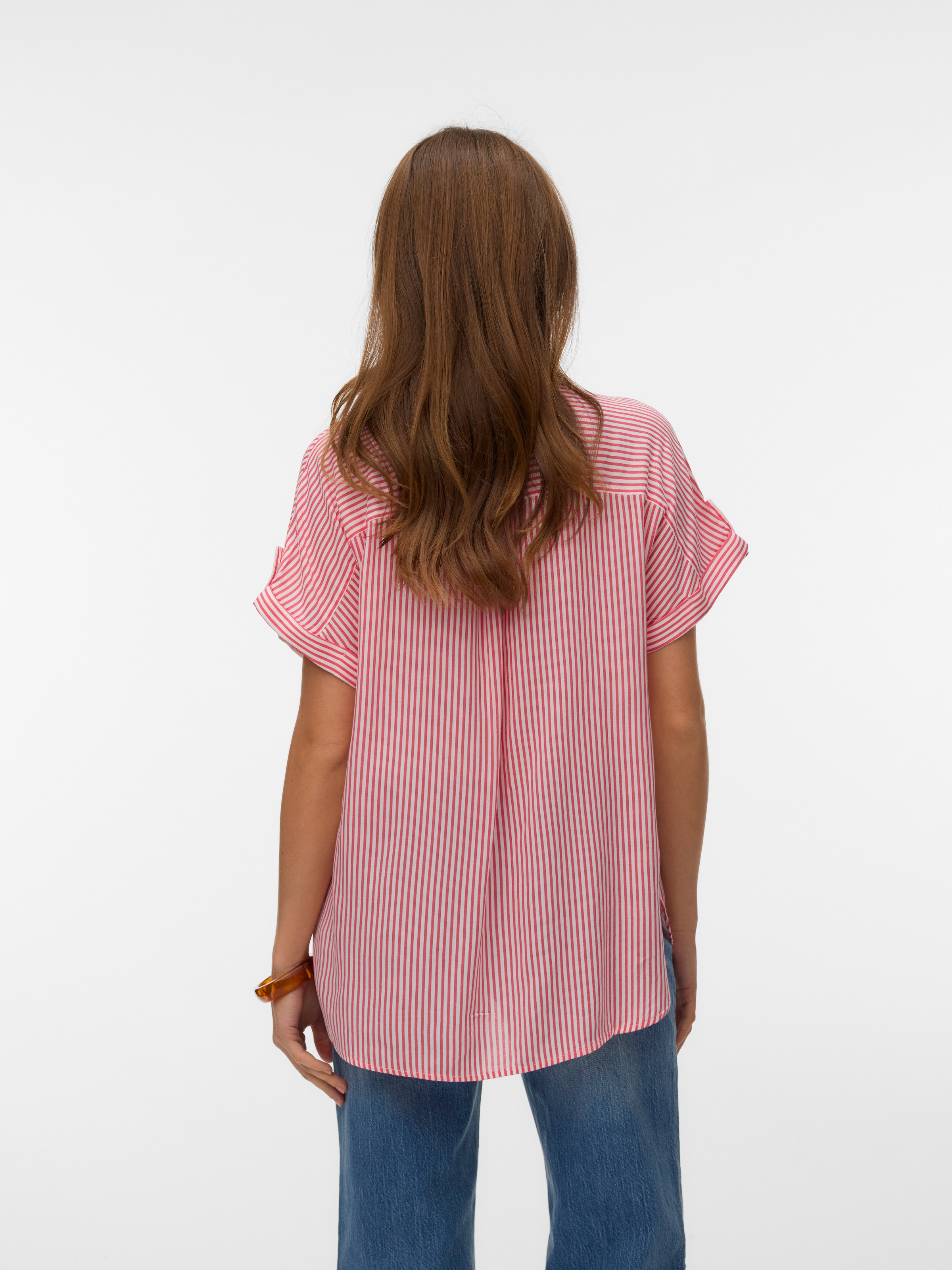 Vero Moda Kurzarmbluse »VMBUMPY S/S SHIRT WVN GA NOOS« Viskose, regular fit