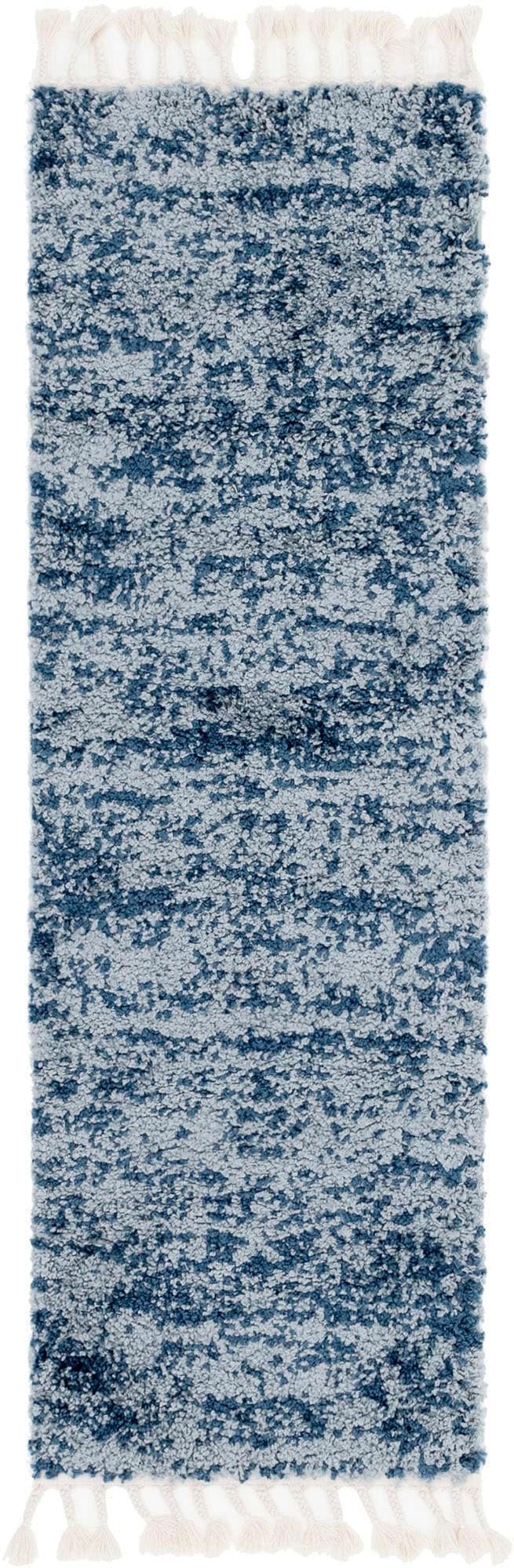 Myflair Möbel & Accessoires Tapis de sol à poils longs »Top Shag, LAGERRÄUMUNG!« Rectangulaire 32 mm Höhe Teppich-Läufer, gewebt, melierte Optik, weich & kuschelig, mit Fransen