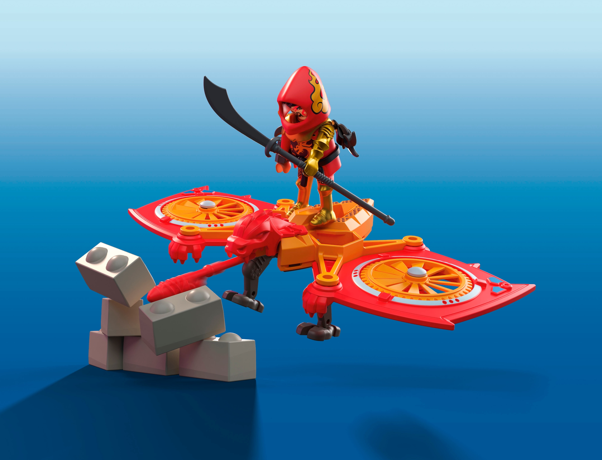 Playmobil® Jeu de construction »Helden-Drohne gegen bösen Ninja (71833), Heroes« Made in Europe