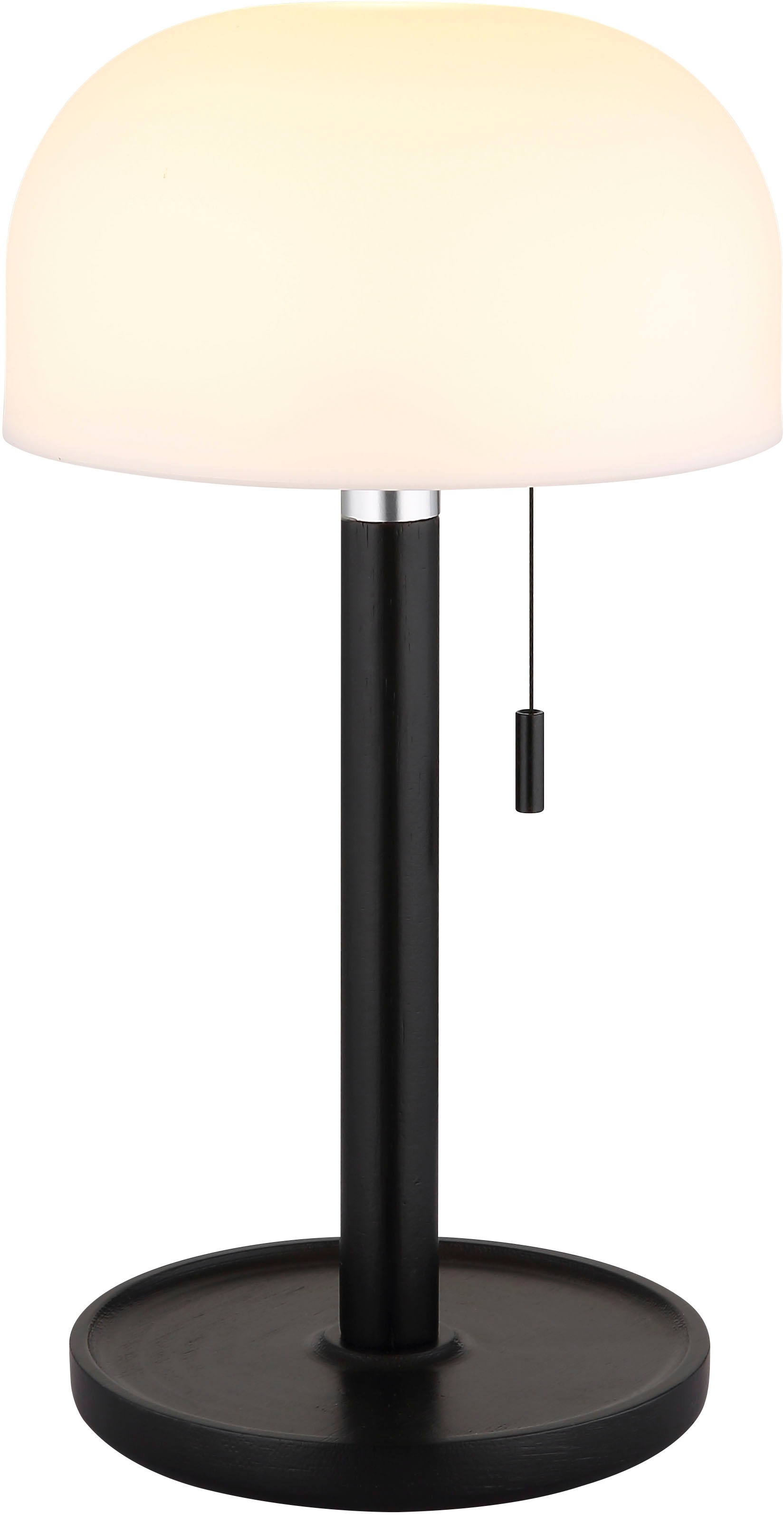 GLOBO LIGHTING LED Tischleuchte »NORMAN« LED-Modul 1 Stk. warmweiss - kaltweiss Akkutischleuchte auch für draussen, Zugschalter Kordel, Akkulampe