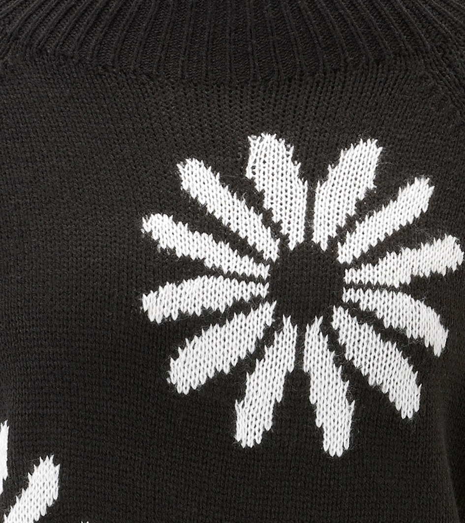 Aniston SELECTED Pull en tricot mit grossen, fantasievollen Blüten - NEUE KOLLEKTION