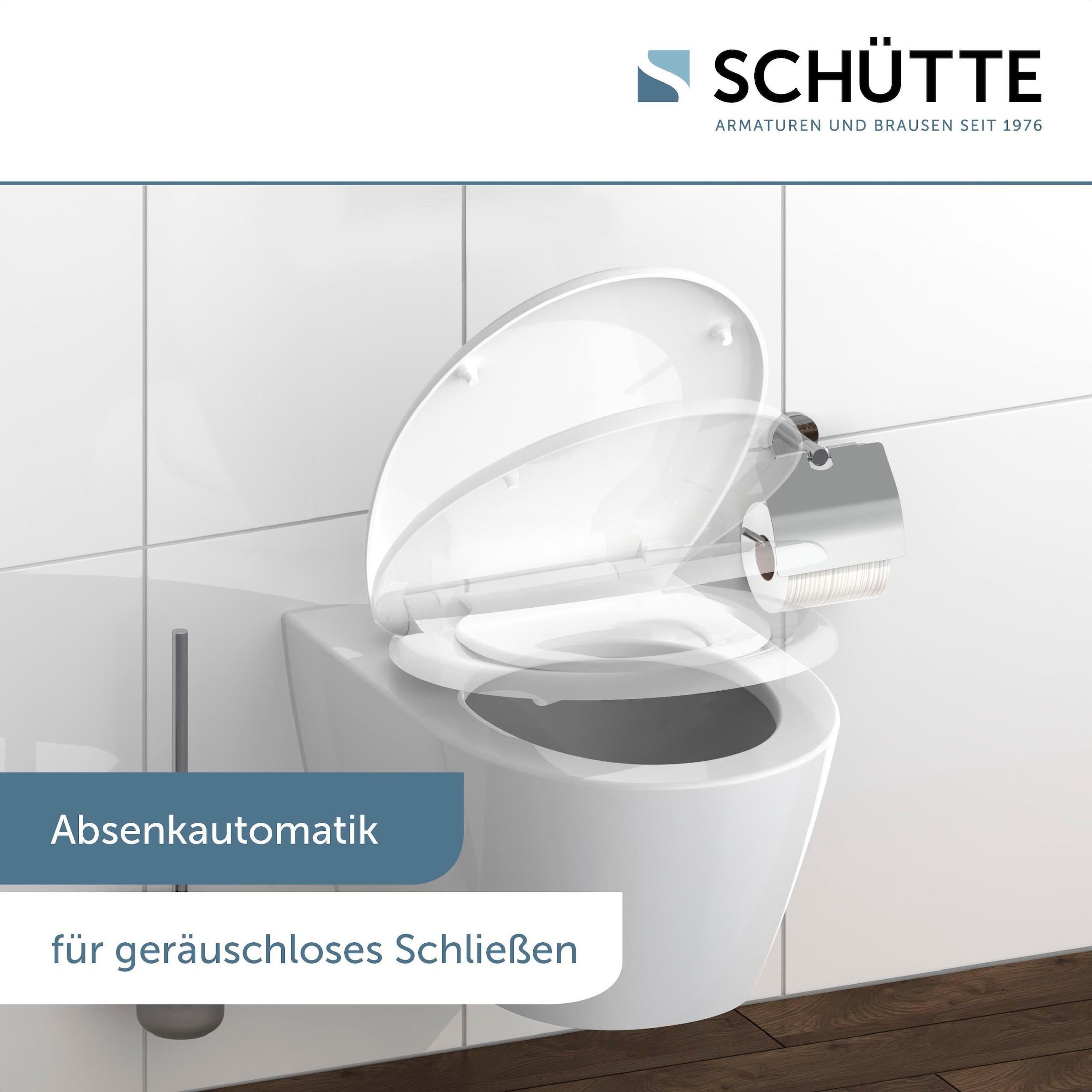 Schütte WC-Sitz »FAMILY WHITE« Duroplast, Absenkautomatik, Schnellverschluss, abnehmbarer Kindersitz