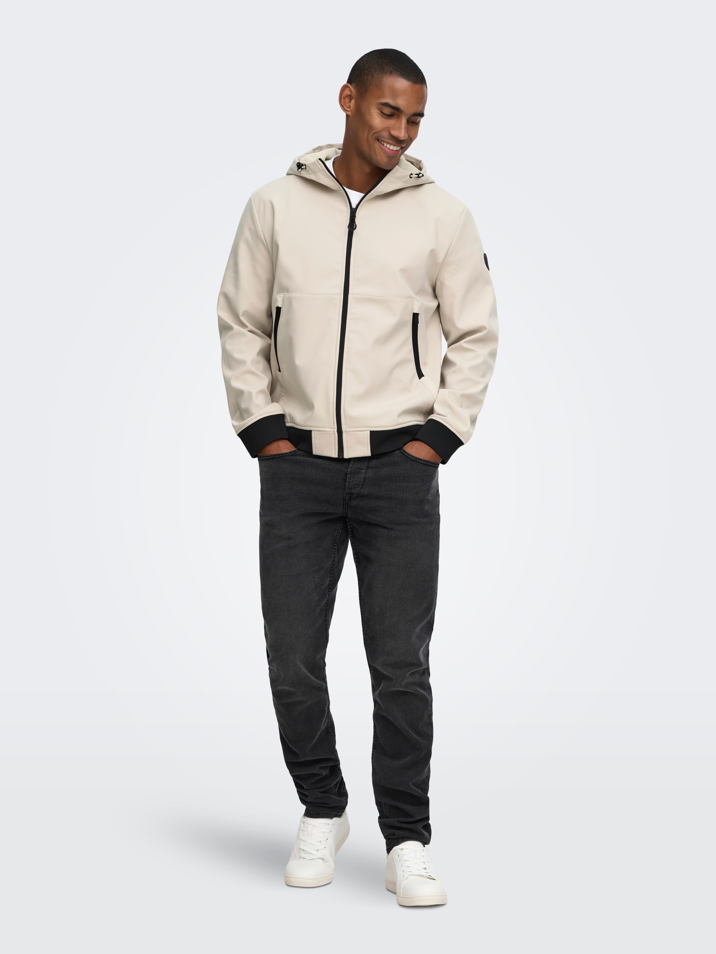 ONLY & SONS Veste softshell »ONSBOWIE SOFTSHELL BOMBER NOOS« avec capuche