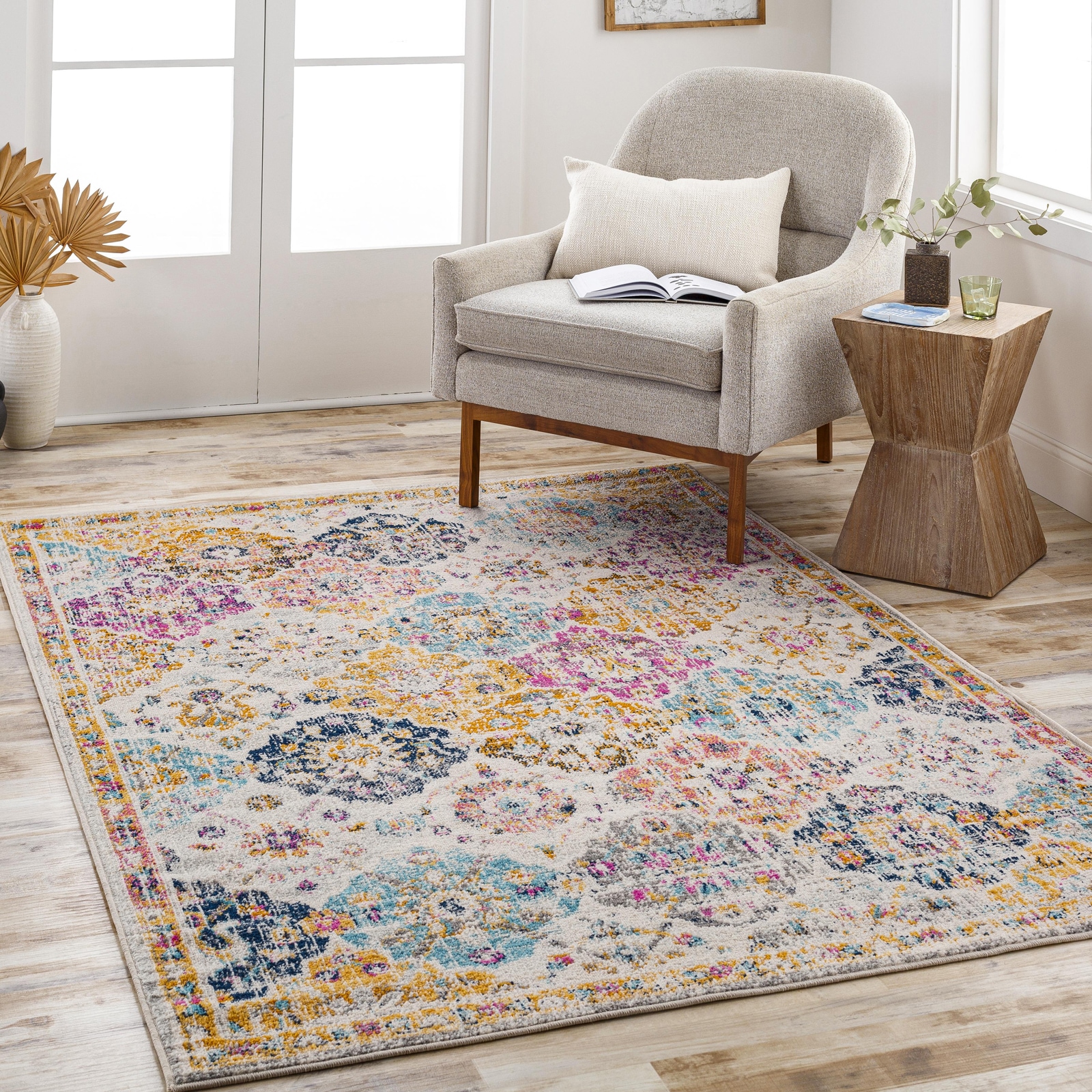 Livabliss Tapis »CUZCO« Rectangulaire 7 mm Höhe Orient-Optik, Vintage Design, Boho Stil, Kurzflor, Wohnzimmer
