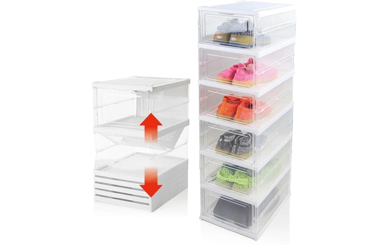 EASYmaxx Étagère à chaussures »mit 6 Fächern 25,5 x 105 cm«