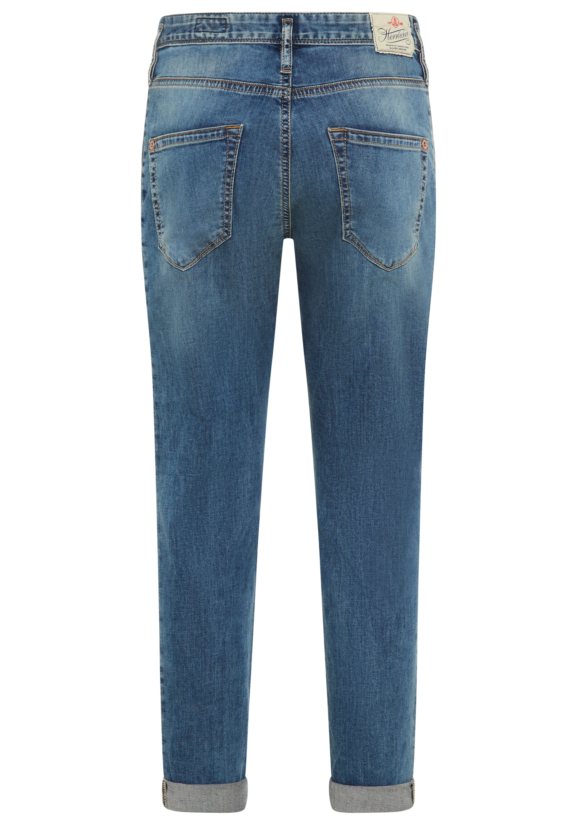 Herrlicher Boyfriend-Jeans »Shyra Cropped Denim Light« 7/8-Länge mit hohem Bund