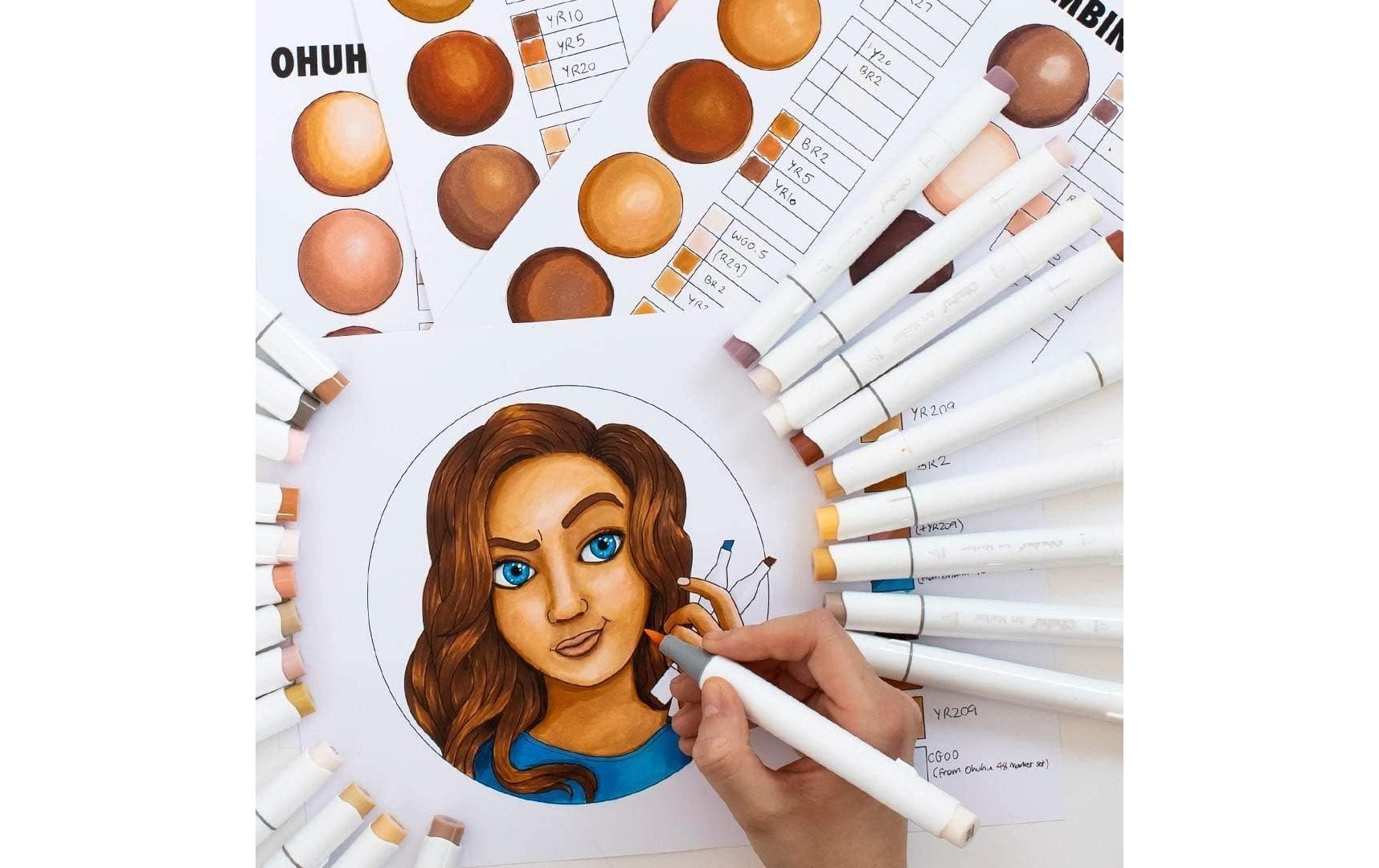   Marqueur »Ohuhu Honolulu Hautfarben, 24 Stück«