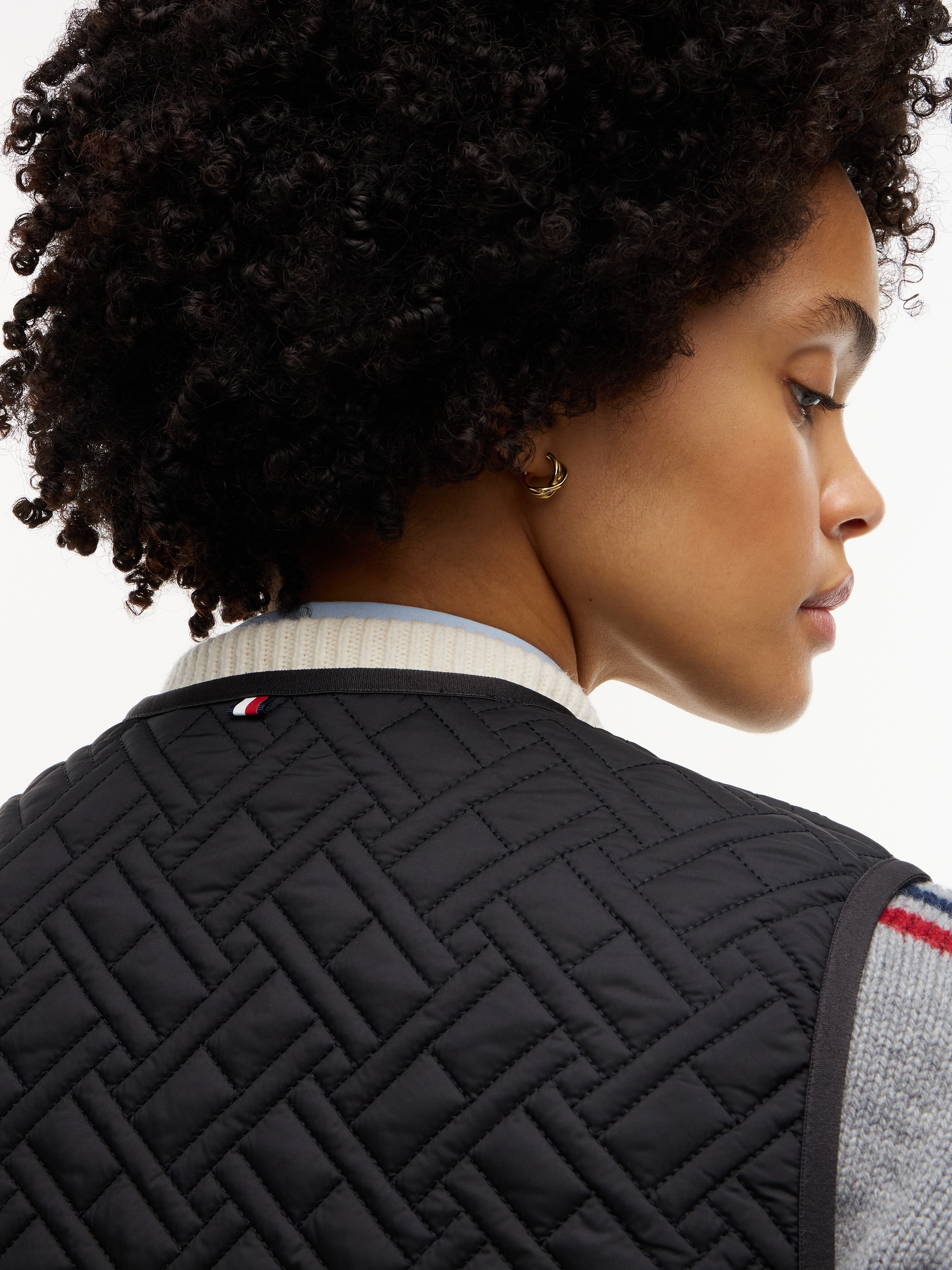Tommy Hilfiger Steppweste »QUILTED LINER VEST« Kunstfaser