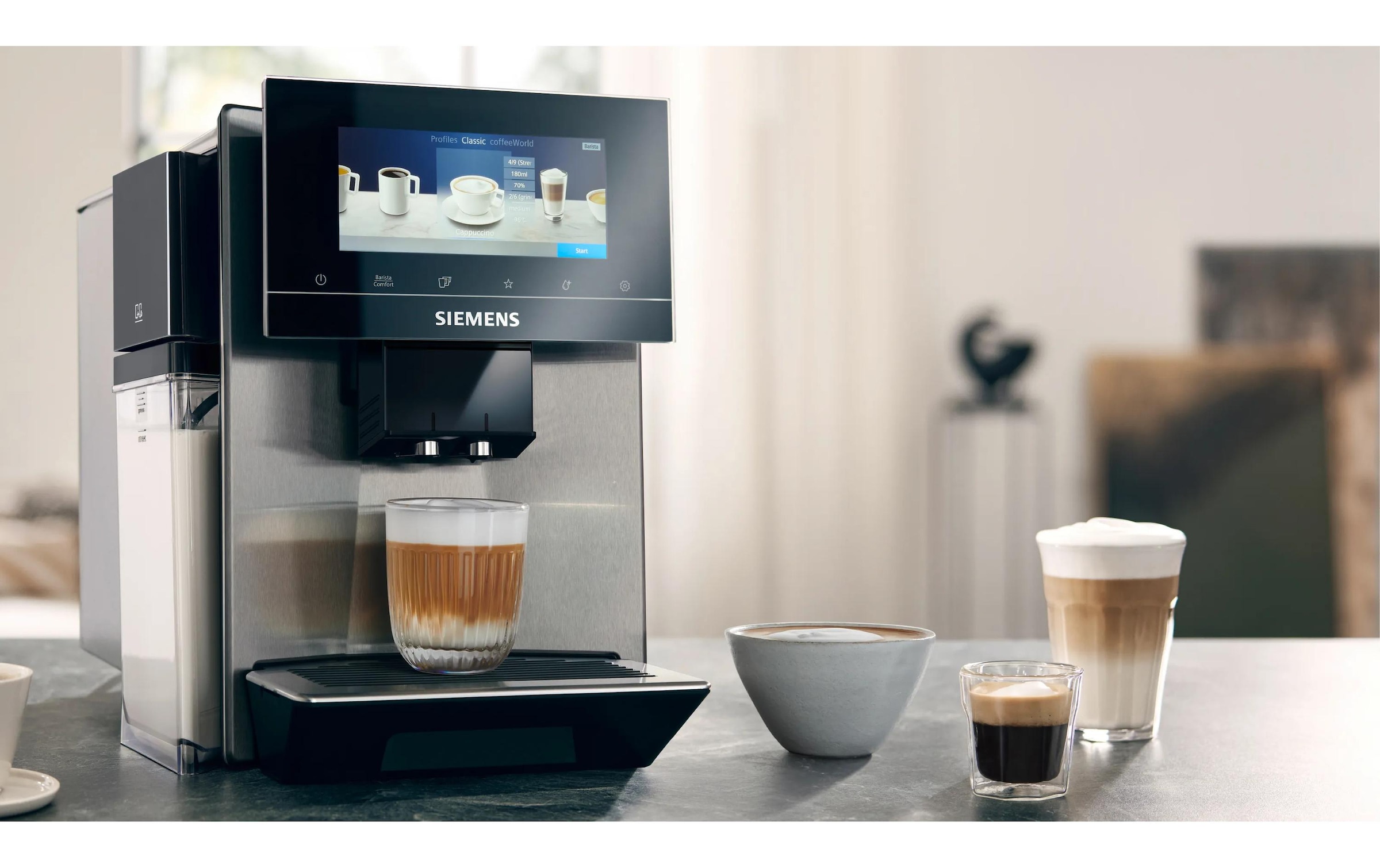 SIEMENS Machine à café automatique »EQ900 plus TQ903DZ3 Edelstahl«