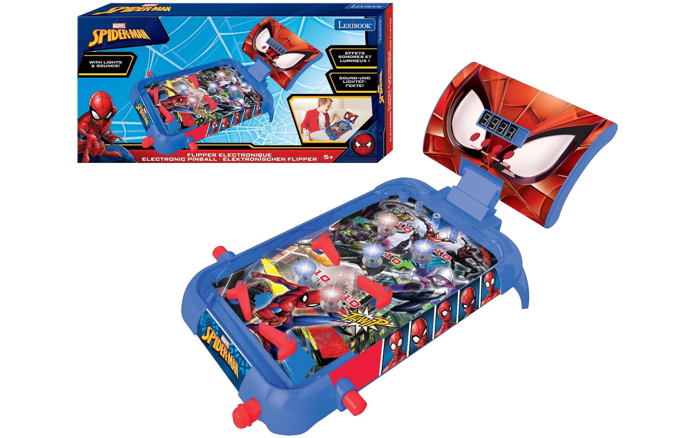 Lexibook® Table de jeu »Elektronischer Flipper Spider-Man«