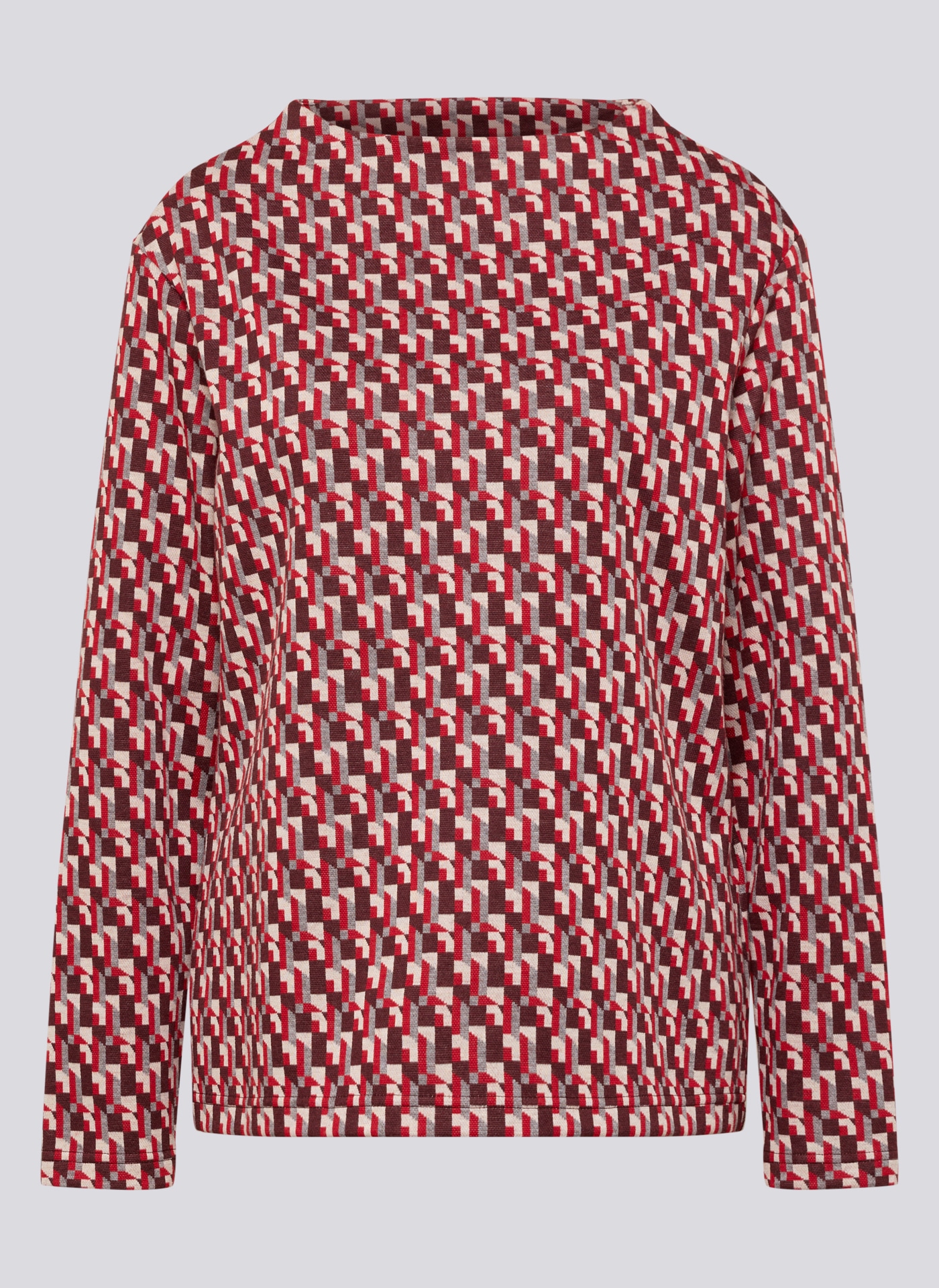 Rabe T-shirt à manches longues mit grafischem Muster