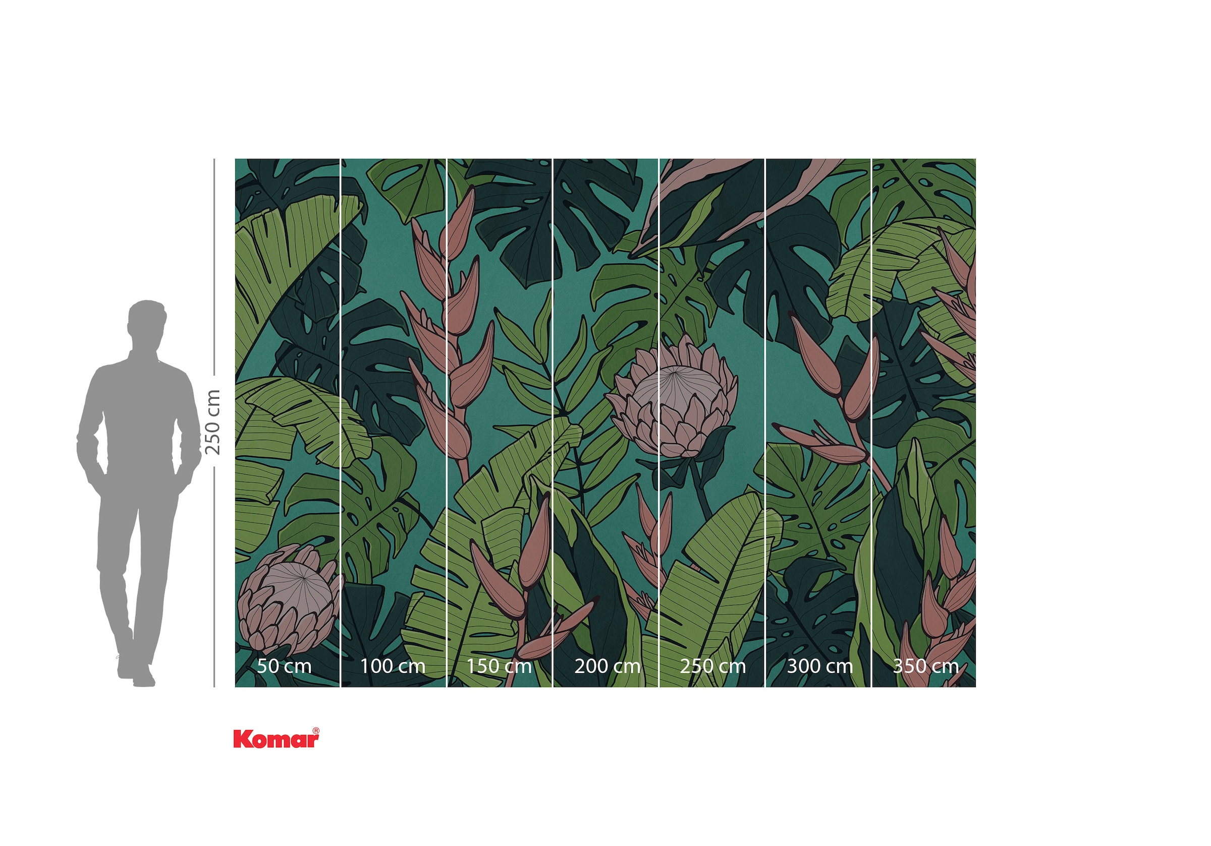 Komar Fototapete »Komar Vlies Fototapete - Revival - Grösse 350 x 250 cm« bedruckt glatt