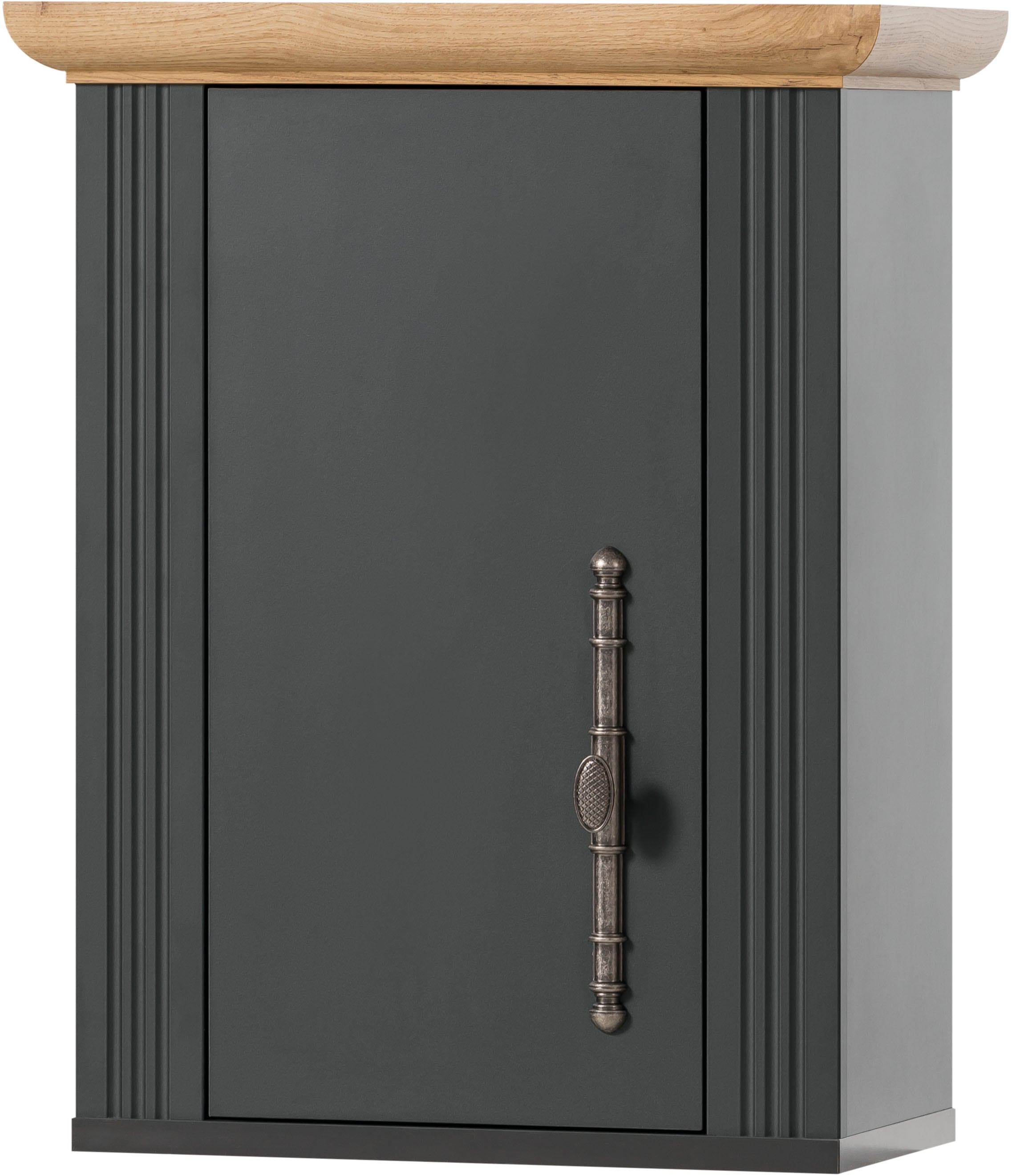 GOODproduct Küchenzeile »KS-Westminster, Pantryküche im Landhaus Stil, hochwertige Metallgriffe« Set,  Breite 194 cm, Kommode, Wandpaneel, Hängeschrank und Herdumbau