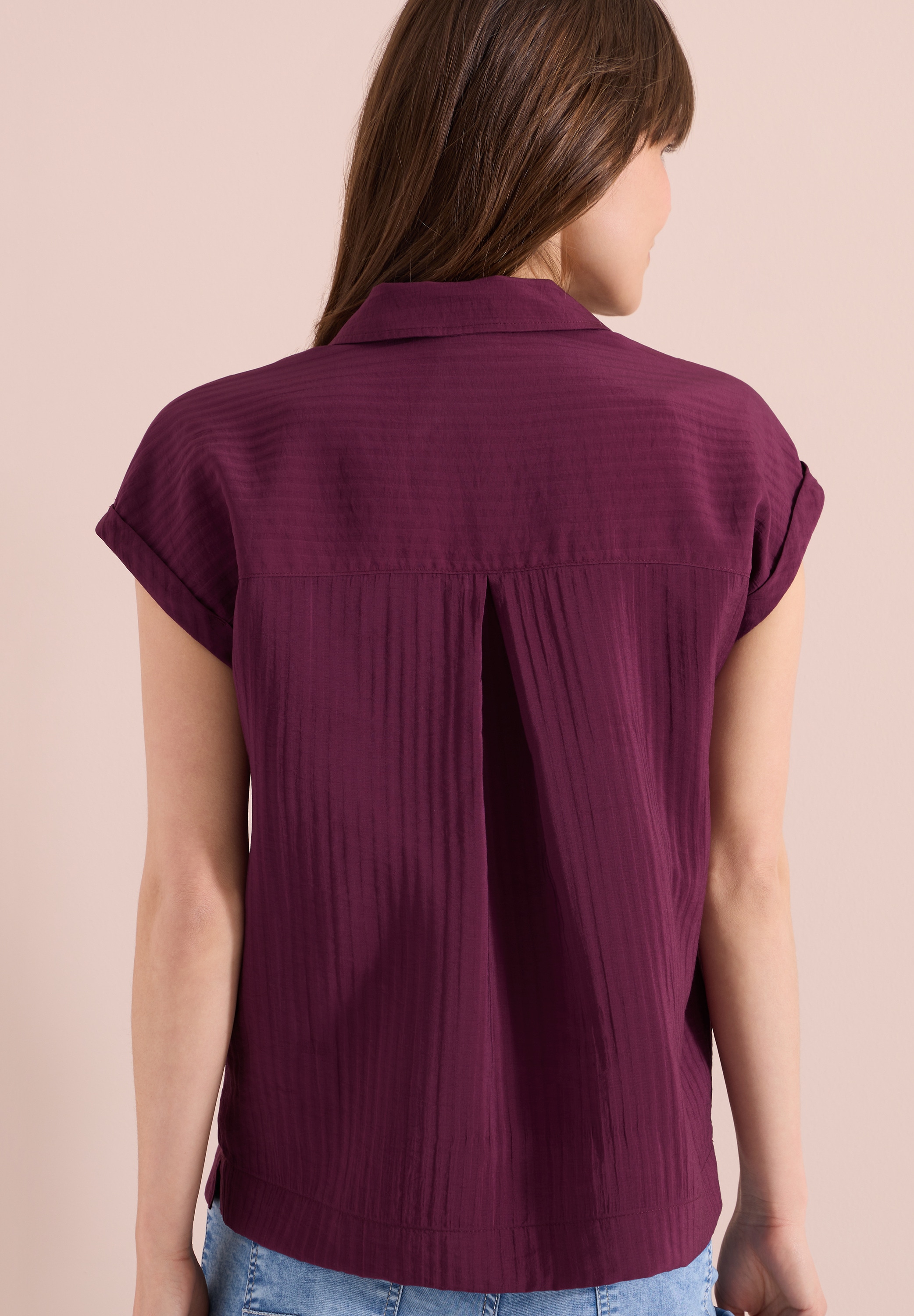 Cecil Blouse à manches courtes avec patte de boutonnage décorative