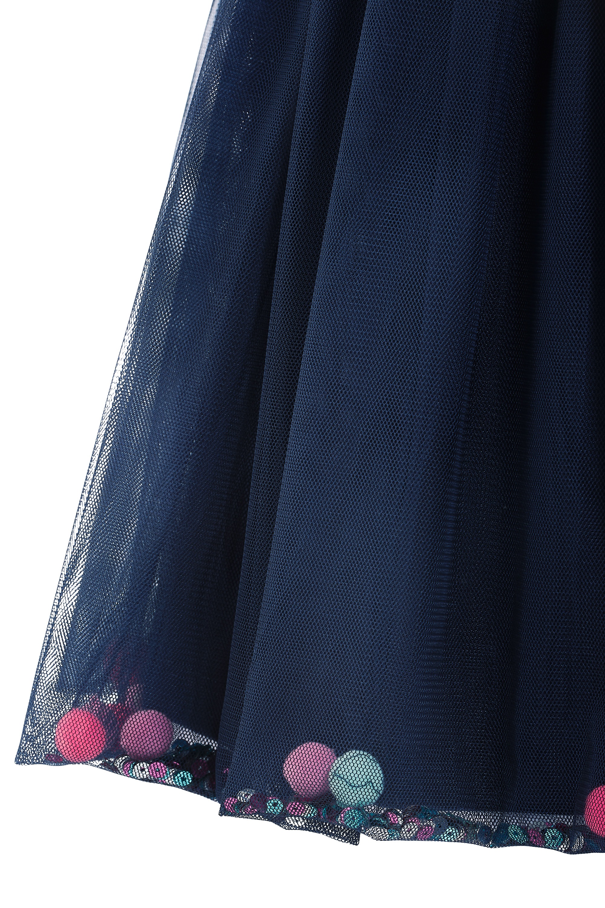 happy girls Jerseykleid mit angesetztem Tüllrock mit wunderschönem Saumdetail