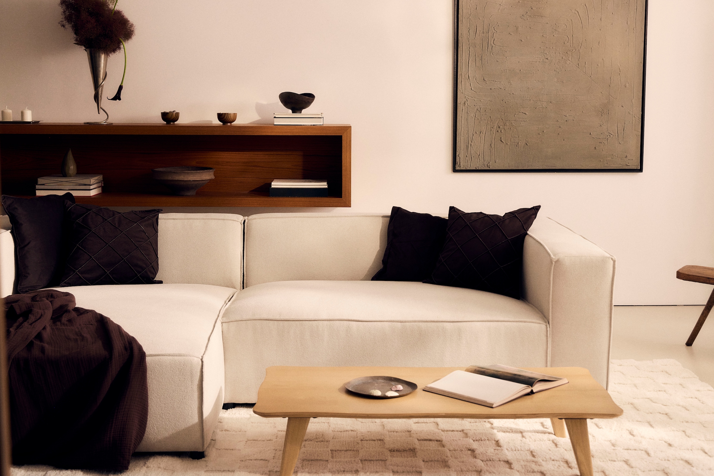 LeGer Home by Lena Gercke Table basse »Alina« Table de lounge, forme organique avec bord suisse