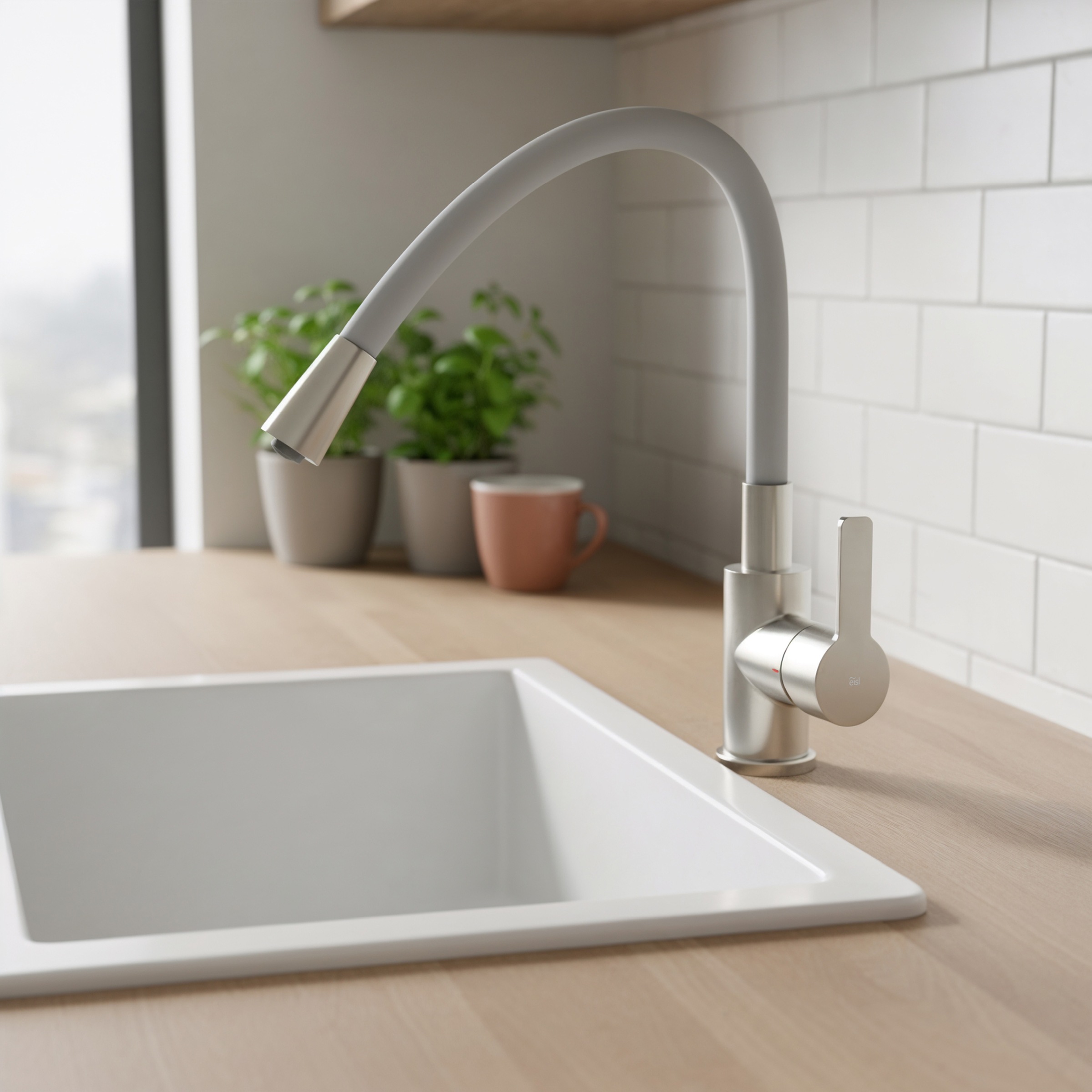 Eisl Spültischarmatur »Flexo« energiesparender Cold-Start, wassersparender Eco-Click,360° schwenkbar
