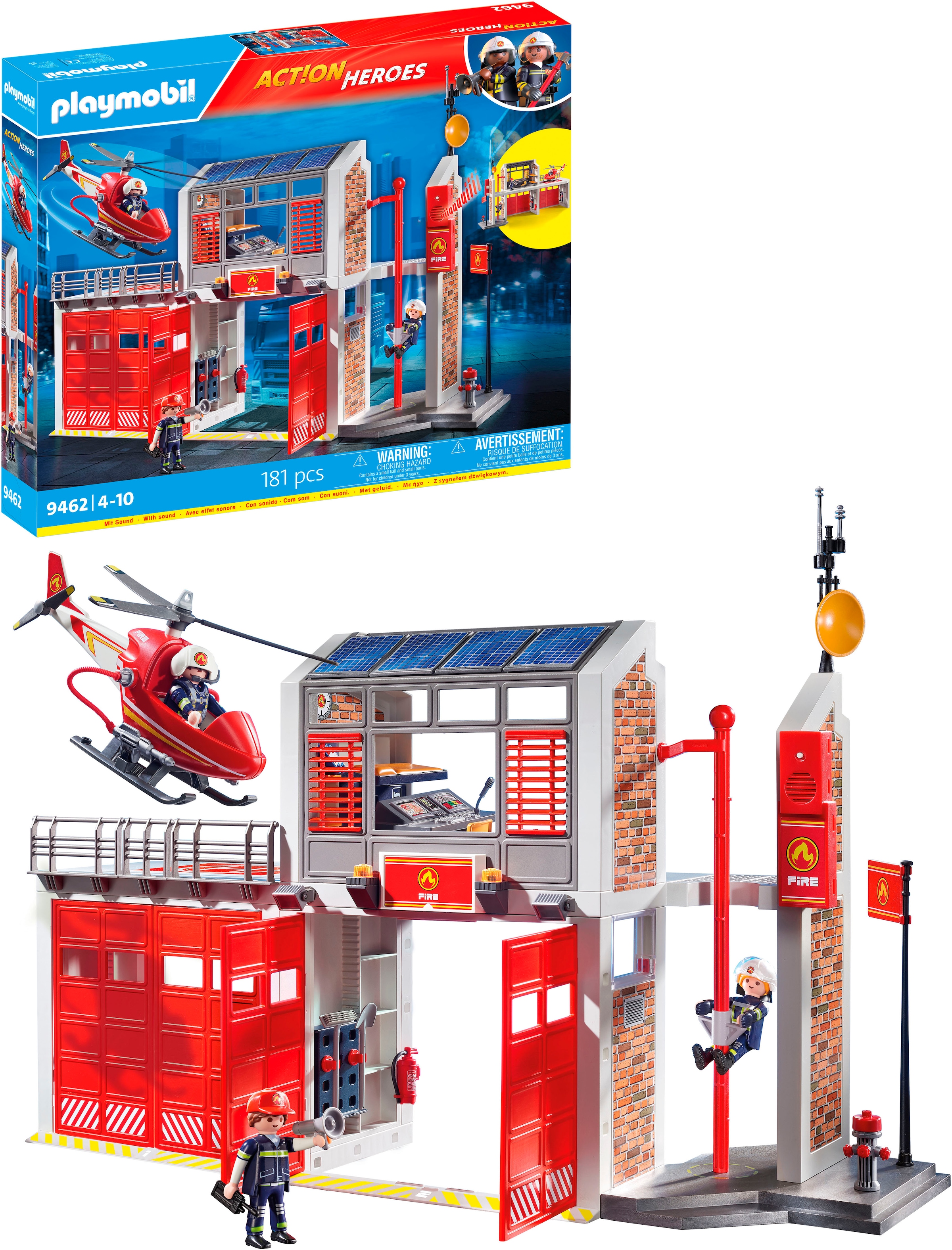 Playmobil® Jeu de construction »Grosse Feuerwache (9462), My Action Heroes« Made in Germany
