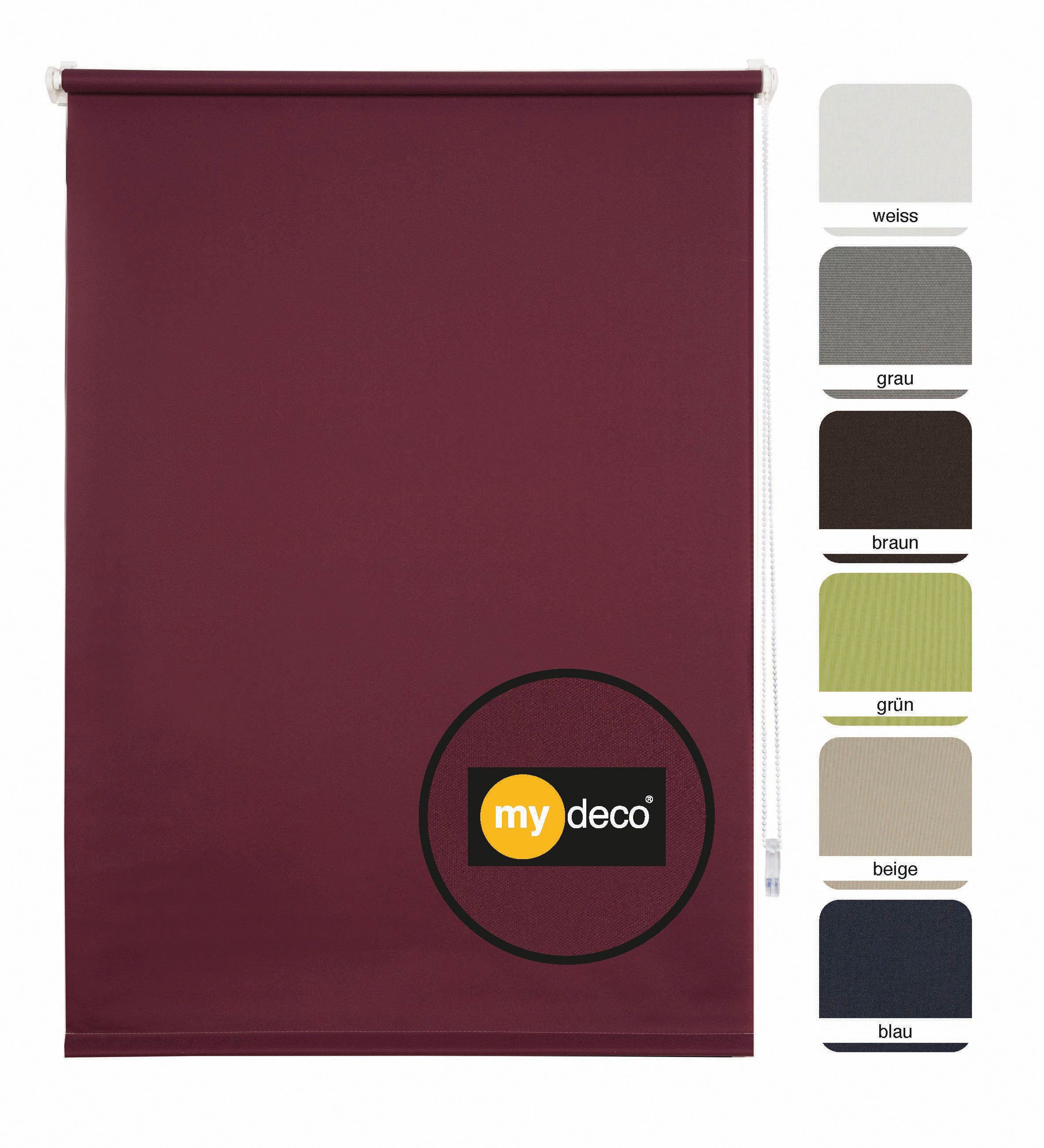 mydeco Store à tirage latéral »Win« Lichtschutz ohne Bohren freihängend bis Breite 120cm