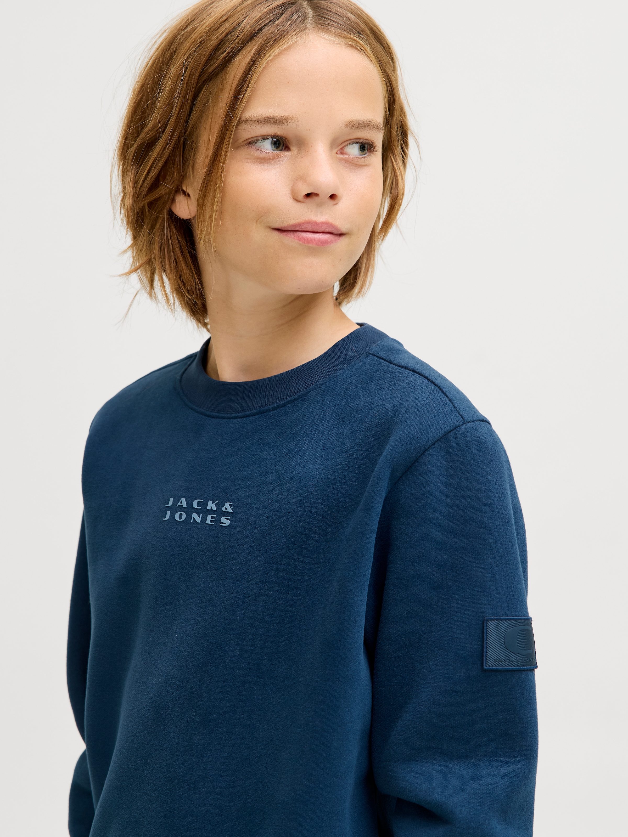 Jack & Jones Junior Sweatshirt »JCOPOINT SWEAT BADGE CREW NECK BF JNR«
