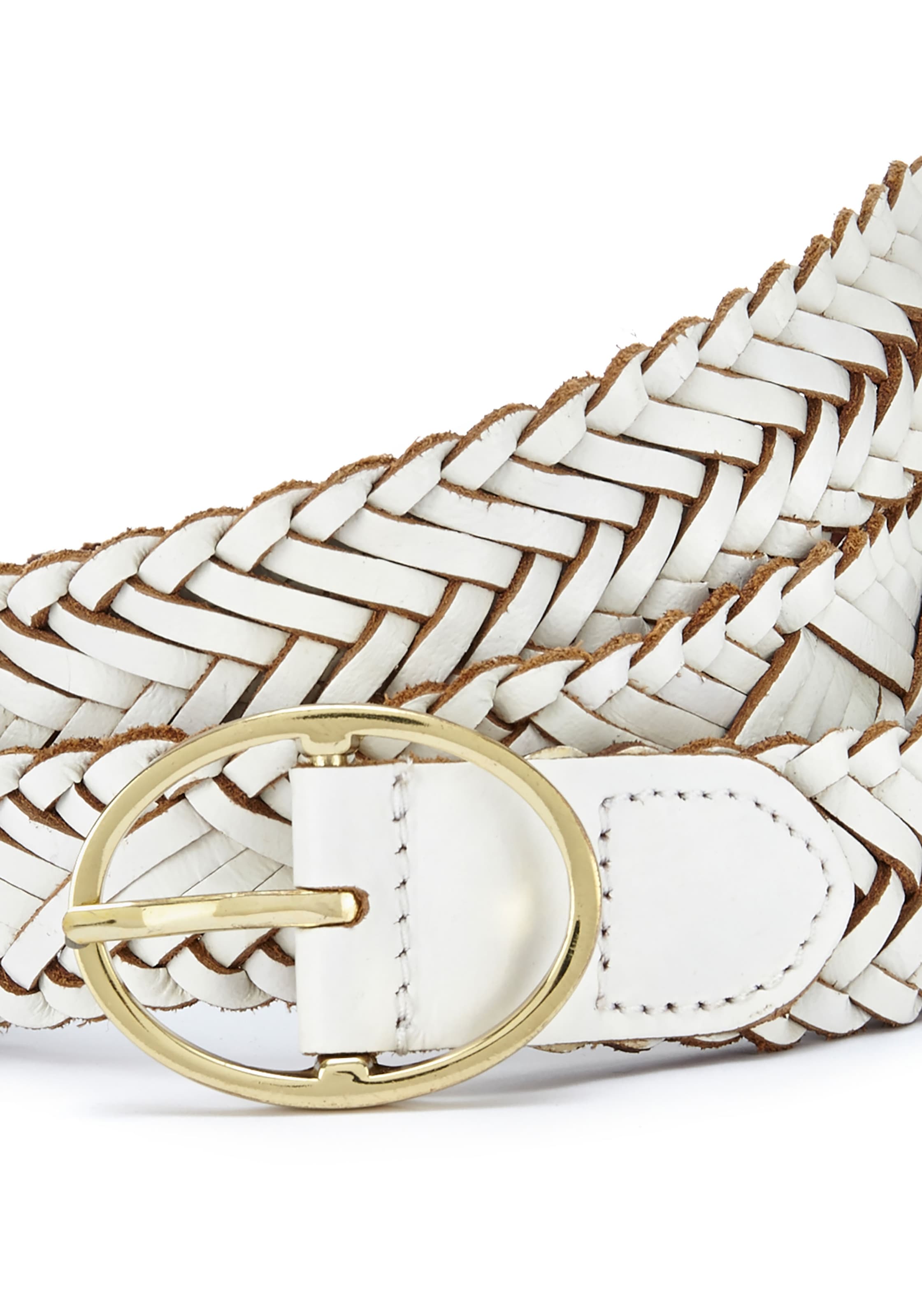 LASCANA Ceinture en cuir »Hüftgürtel, Flechtgürtel, Anzuggürtel, Hosengürtel, Gürtel« aus Leder für Jeans & Kleider