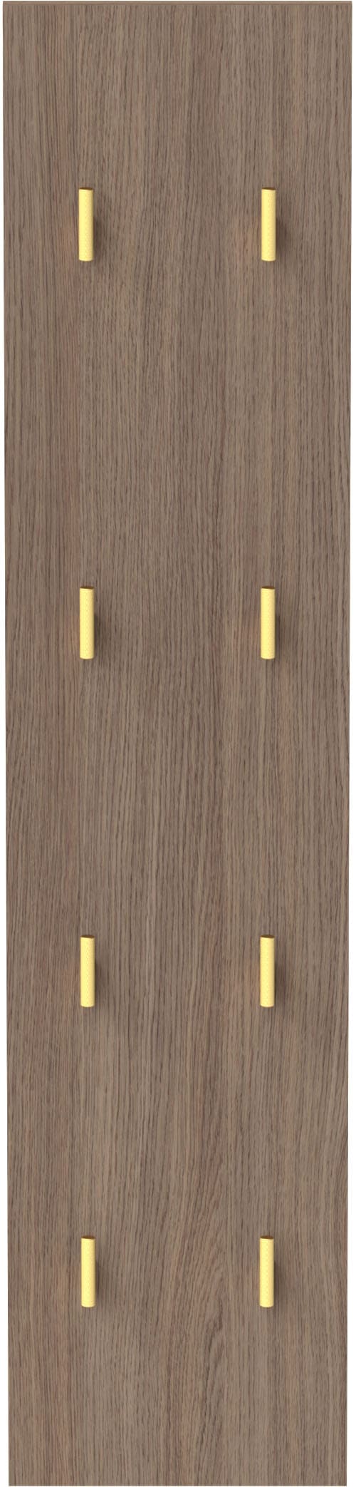 Schildmeyer Panneau de vestiaire »Glenn, Made in Germany, Breite 24,5 cm, Solide Verarbeitung« 1 cuis tlg. Trendfarbe Nussbaum & goldfarbene Kleiderhaken, Made in Germany