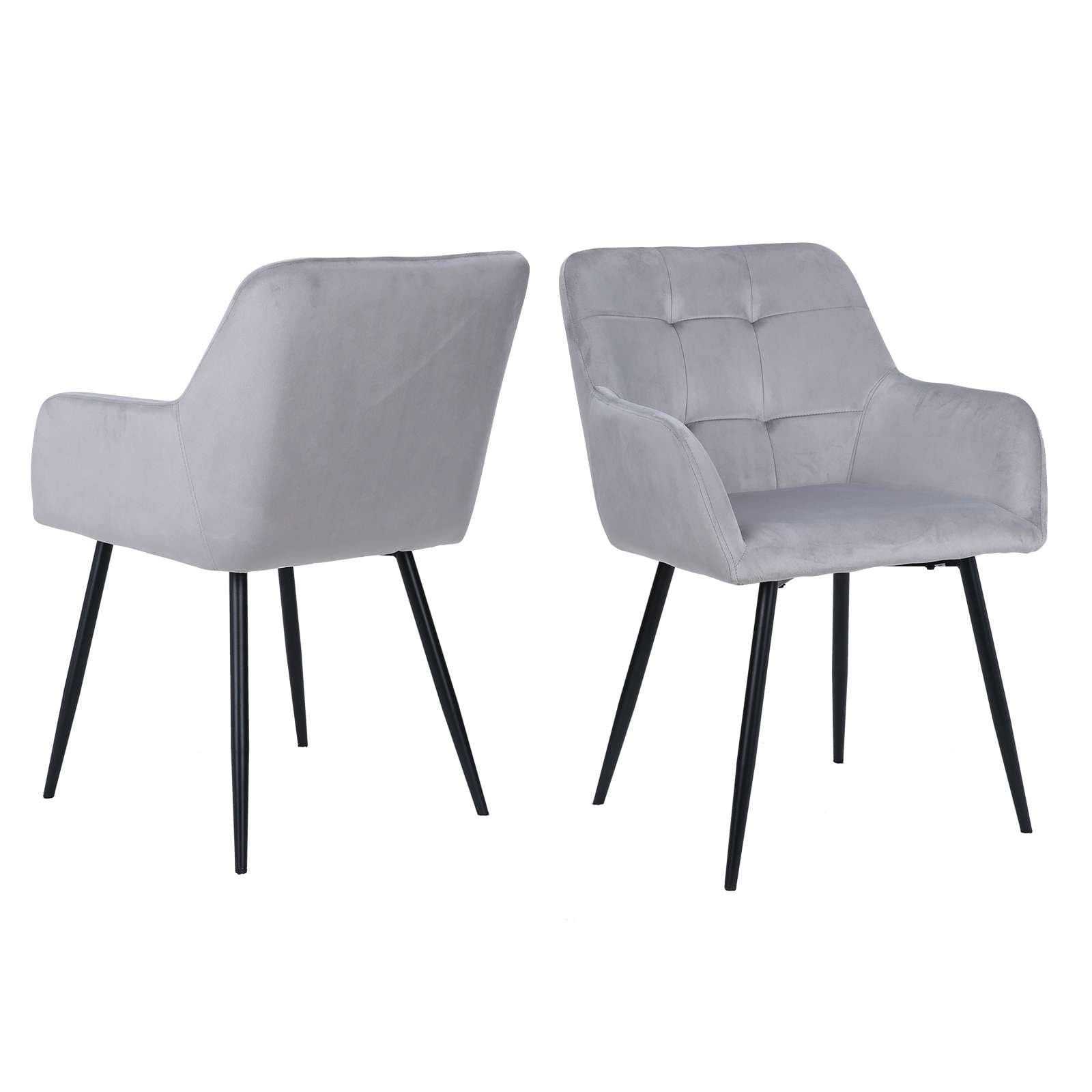 GOODproduct Chaise de salle à manger »Bostony« () 2 cuisgepolsterte Rückenlehne, Armlehne und Sitzfläche, Sitzhöhe 49 cm