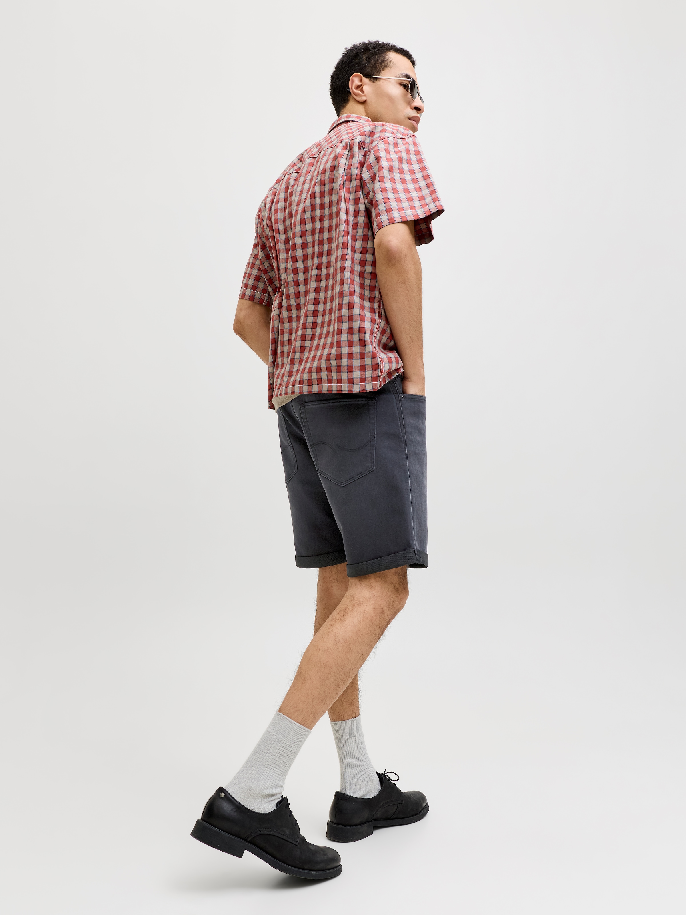 Jack & Jones Short »JJIRICK JJICON SHORTS GE 720 I.K SN«  mélange coton, coupe régulière