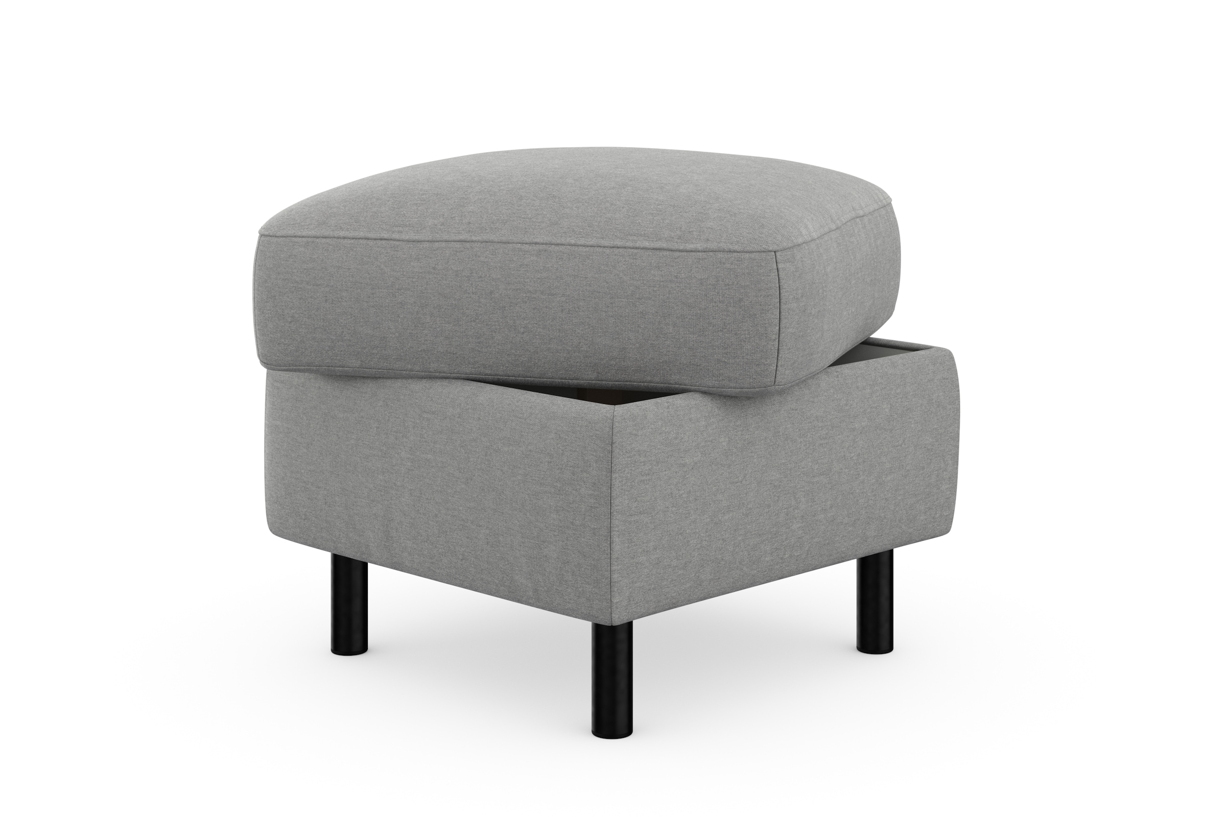 sit&more Stauraumhocker »Sinatra« Sitzfläche ist abnehmbar, mattschwarze Metallfüsse
