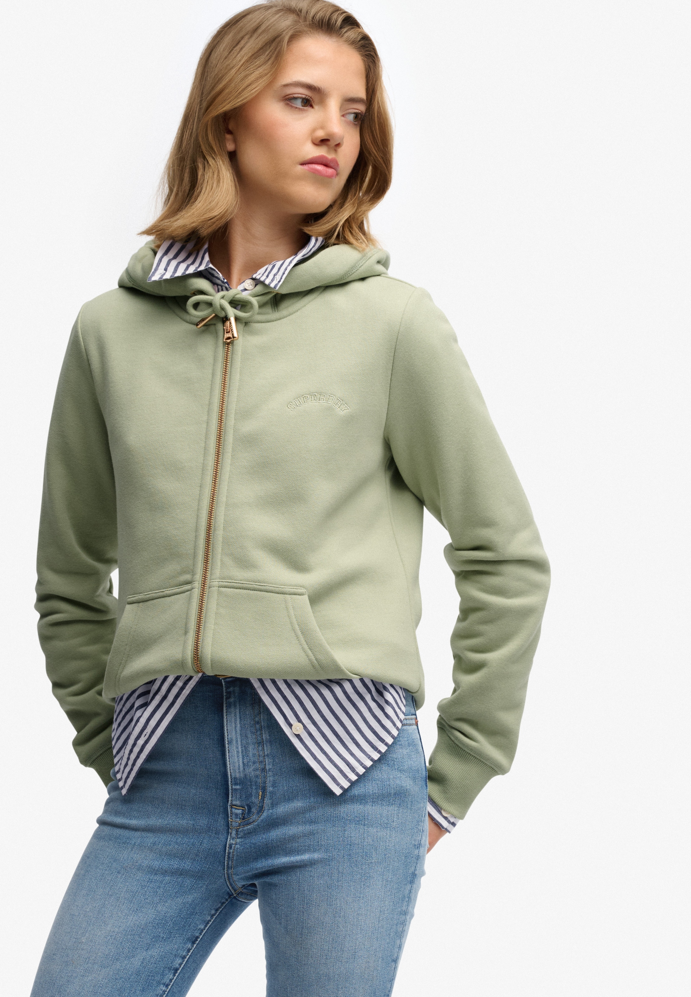 Superdry Kapuzensweatjacke »Essential Logo Ziphood Hb«
