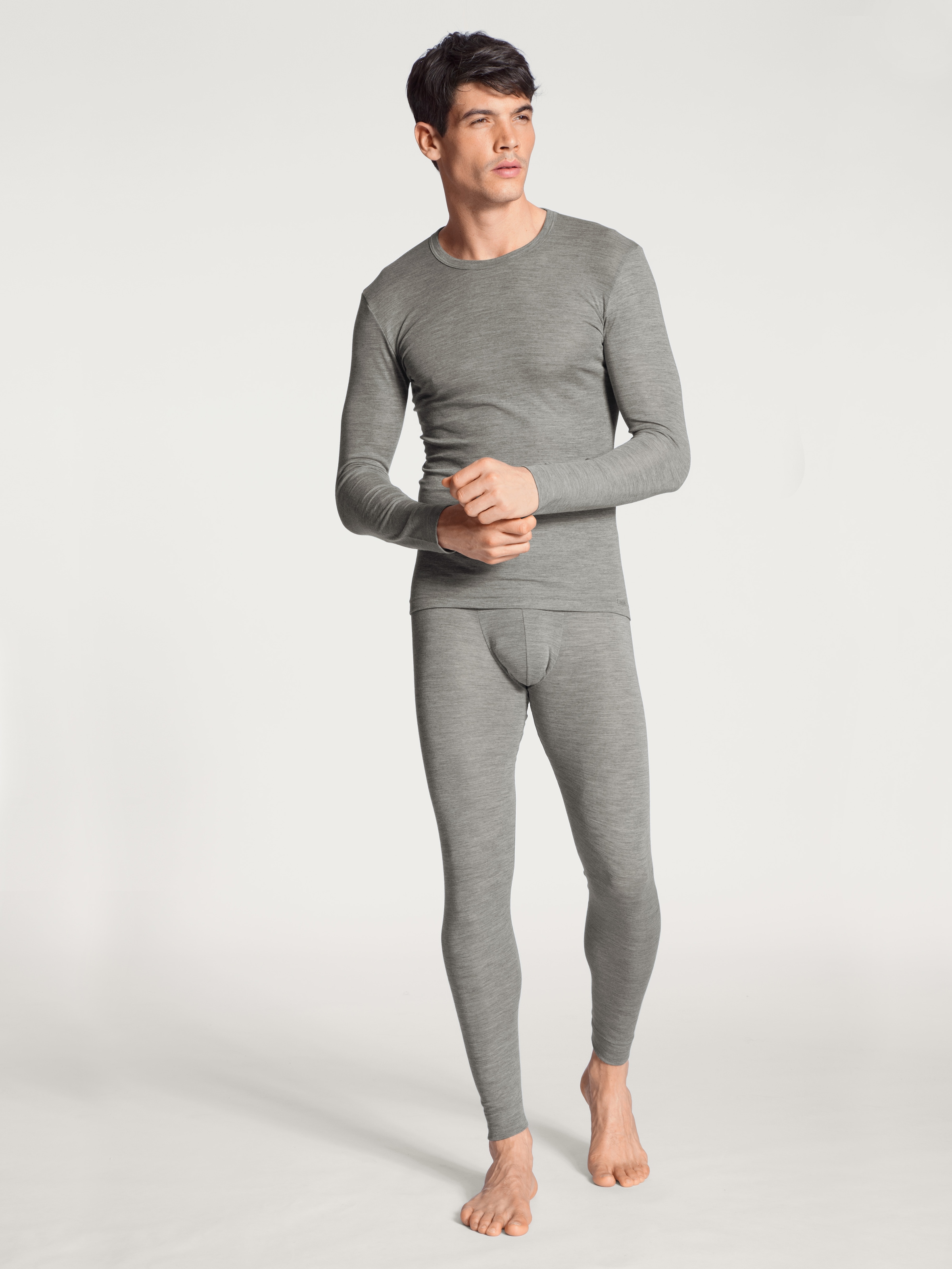 CALIDA Langarmshirt »Wool & Silk« wärmend, atmungsaktiv, Feinripp, Rundhals, weich