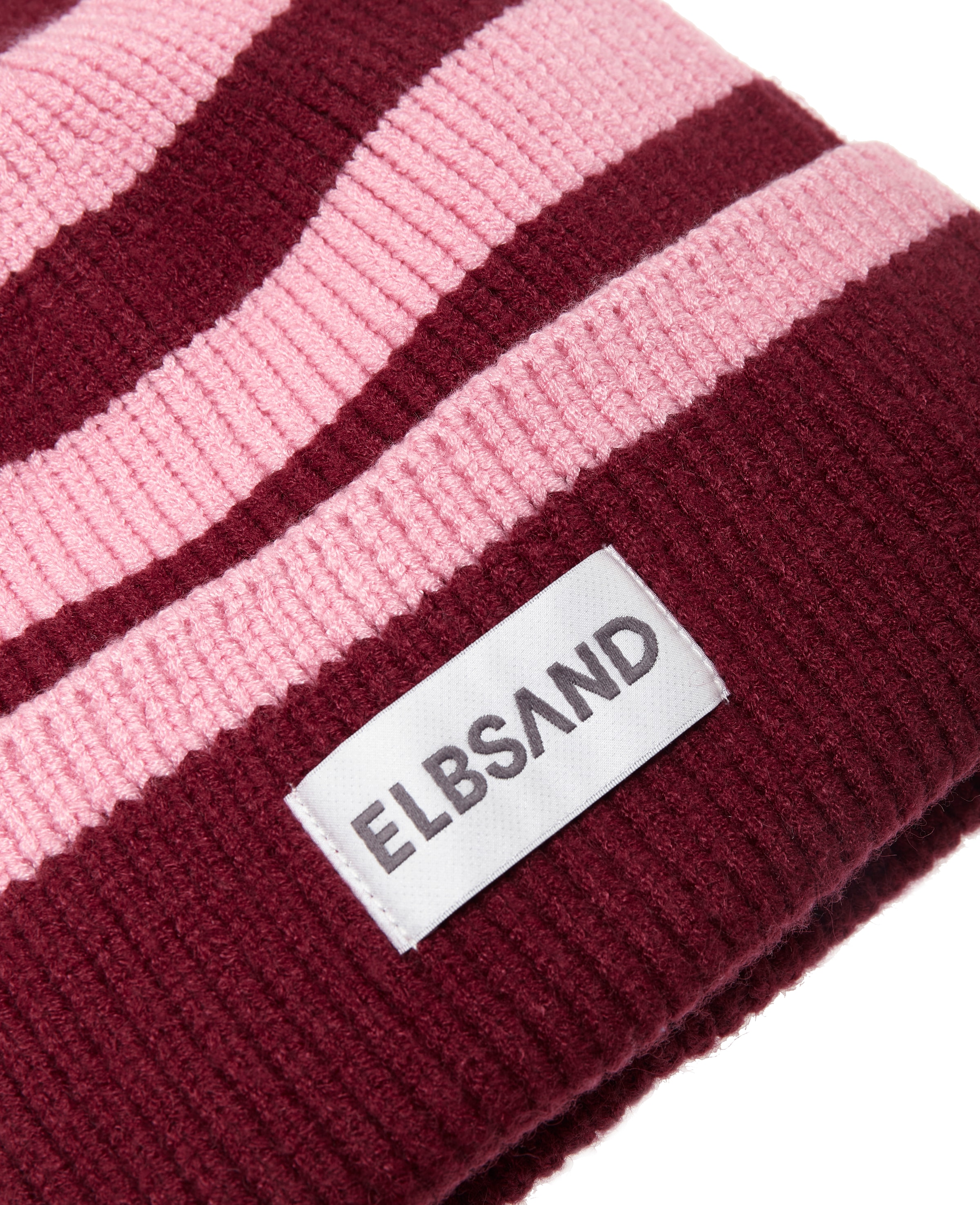 Elbsand Strickmütze Beanie, Wintermütze, Mütze, Grobstrick mit Umschlag, Viskose