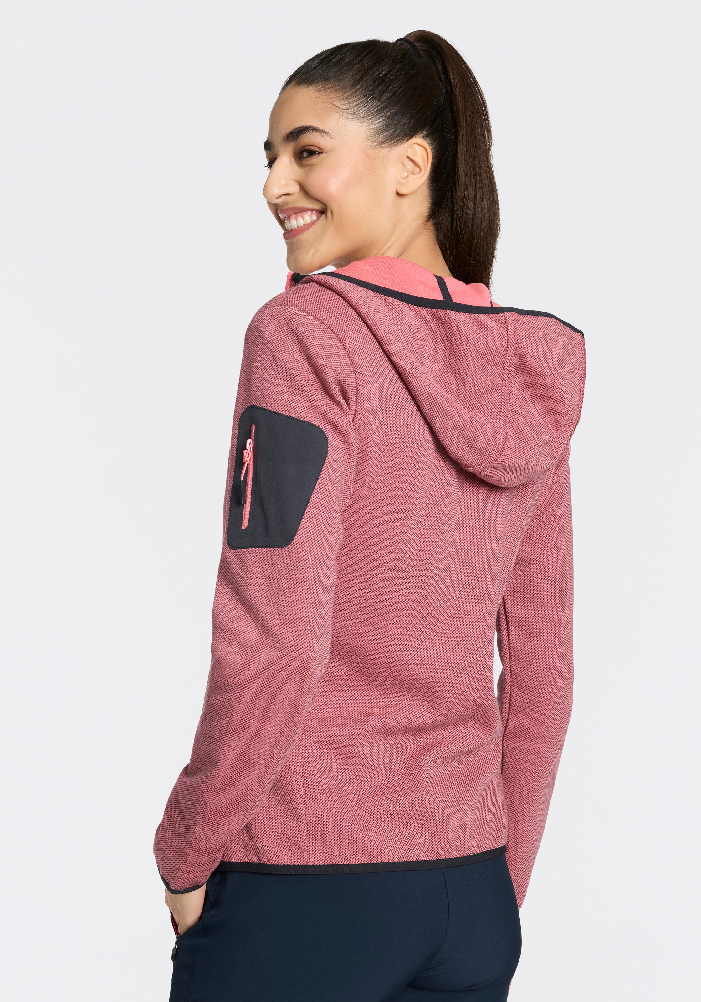 CMP Strickfleecejacke aus Polyester und Baumwolle, erhältlich in den Grössen 34 bis 50