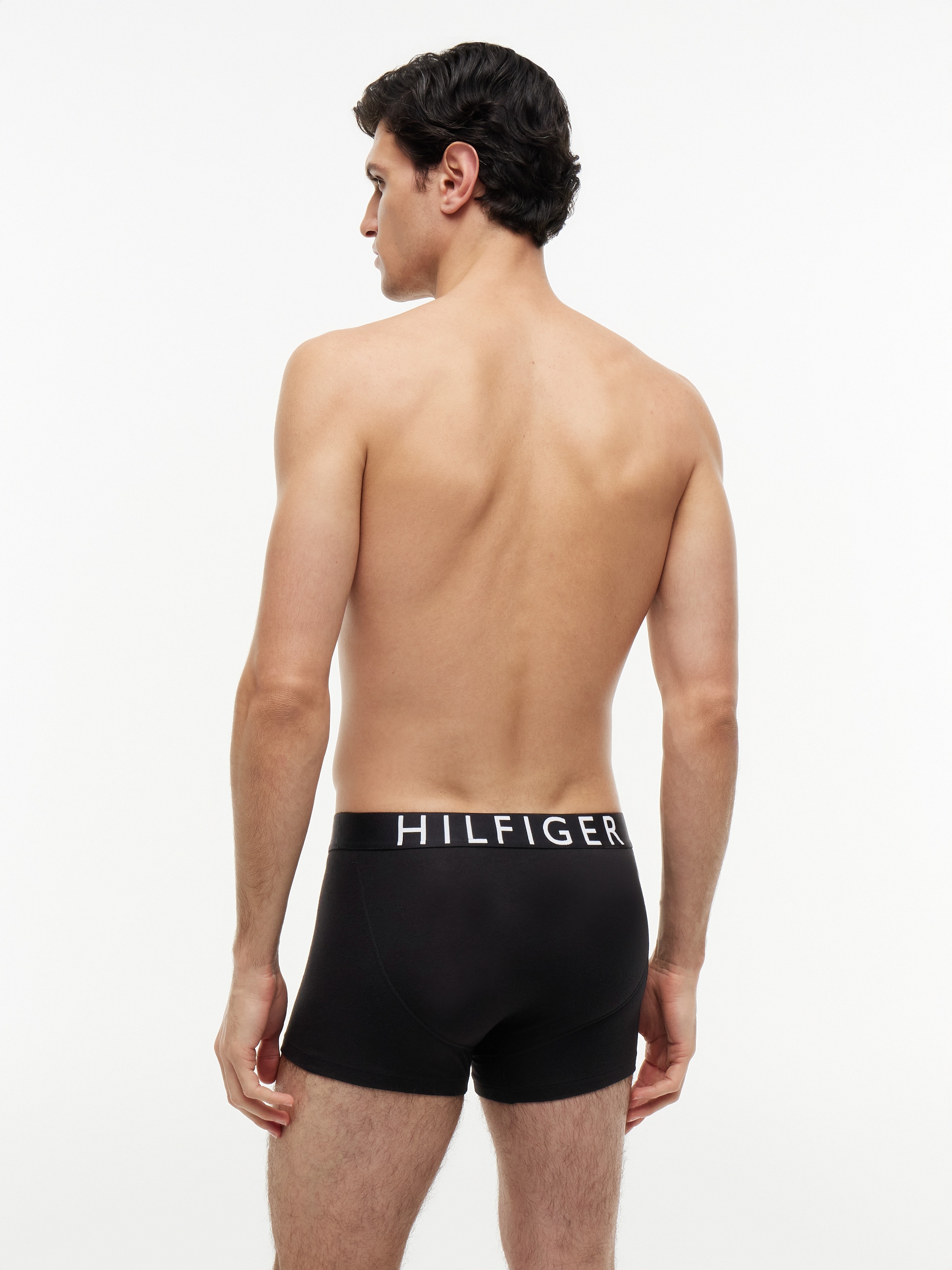 Tommy Hilfiger Underwear Trunk »mit Kontrast-Logo-Taillenbund« 3 Stk. aus Stretch-Baumwolle, normale Leibhöhe