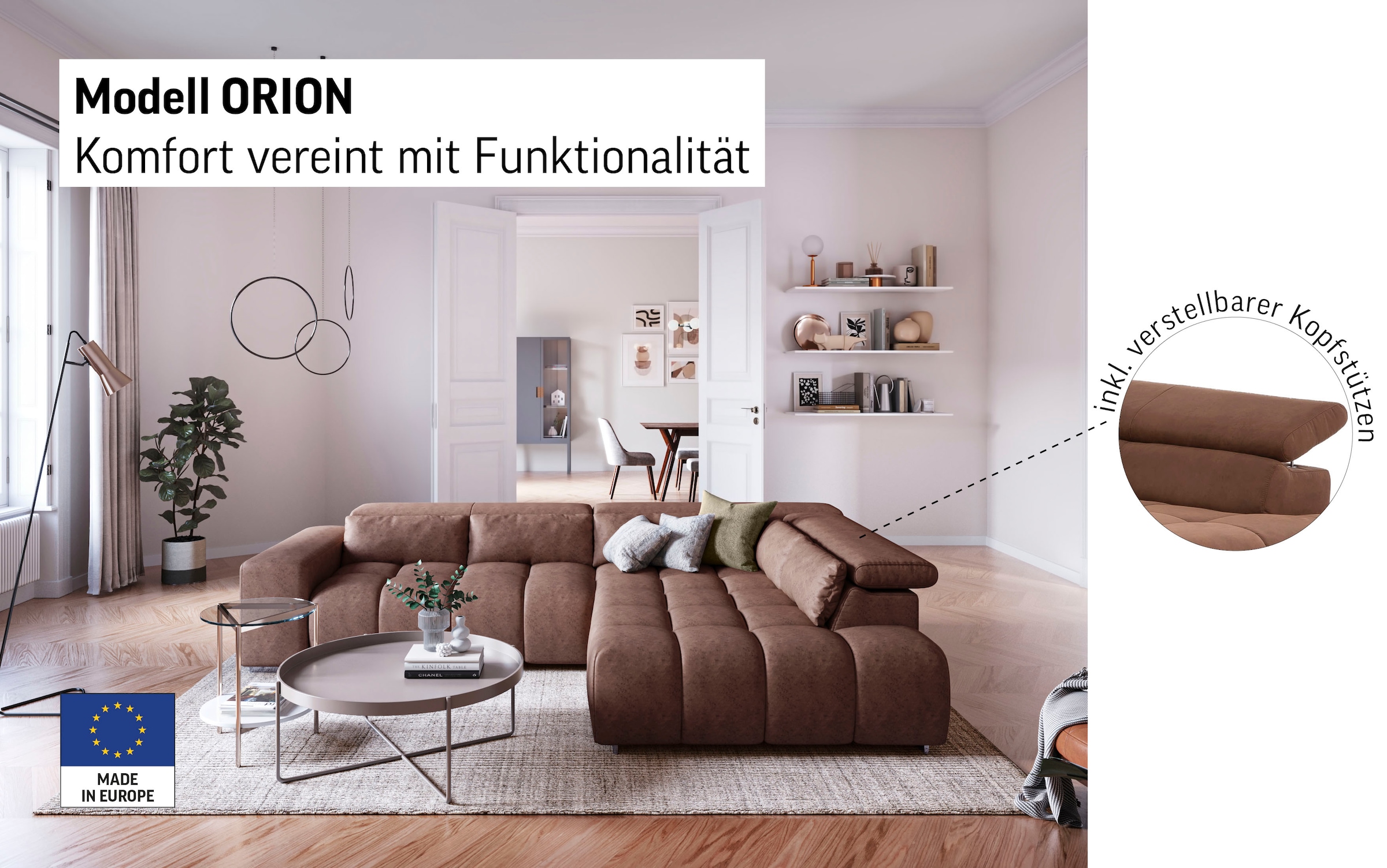 COTTA Ecksofa »Orion L-Form«