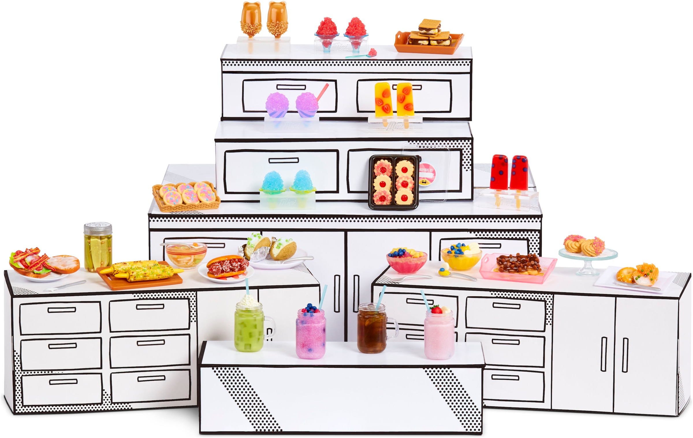 MGA ENTERTAINMENT Set créatif »MGA's Miniverse - Make It Mini Foods: Cafe in PDQ Series 3B« sortierte Lieferung