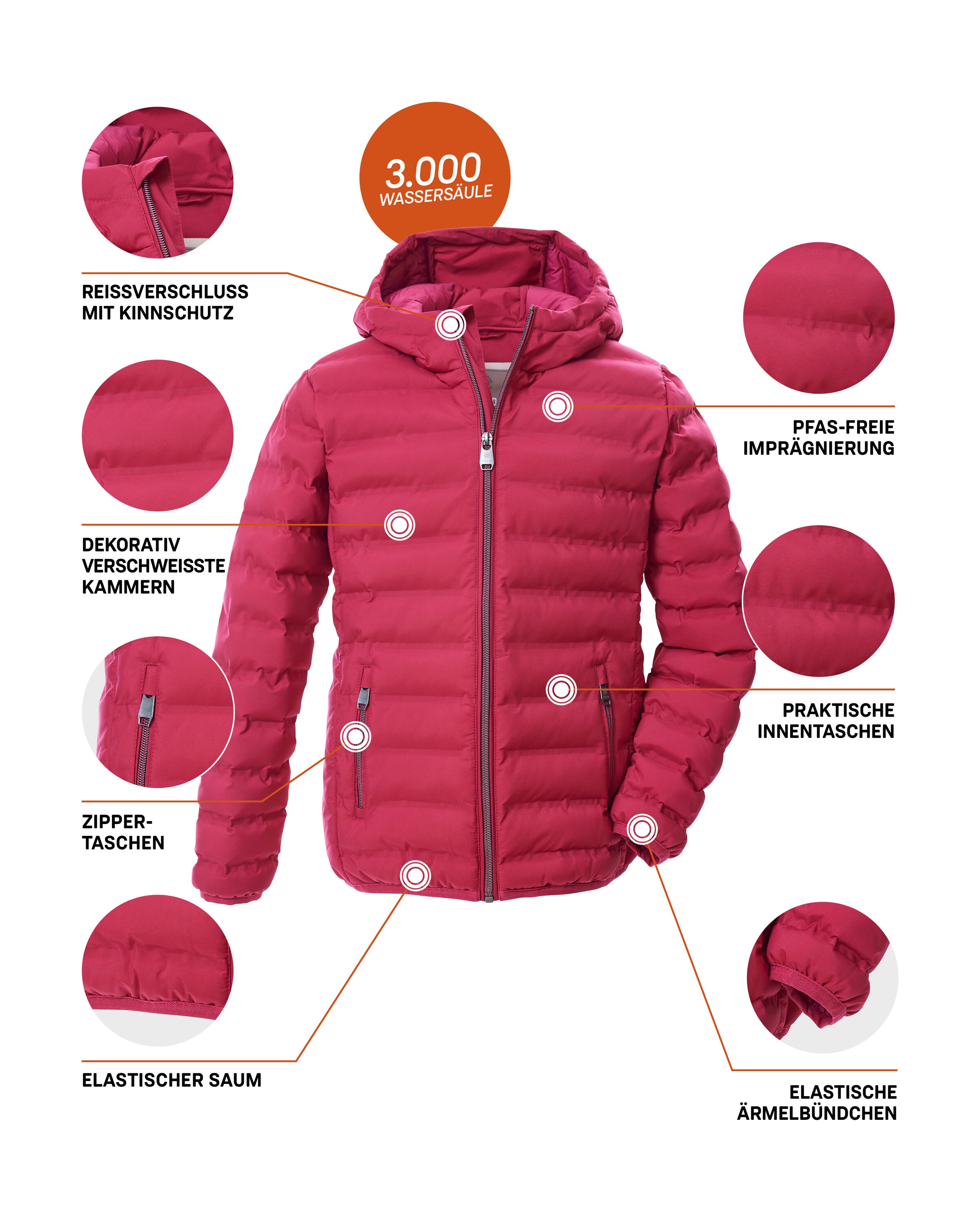 G.I.G.A. DX by killtec Steppjacke »Mädchen Steppjacke OOGW 2« Leichte. winddichte Mädchen Steppjacke, wasserabweisend