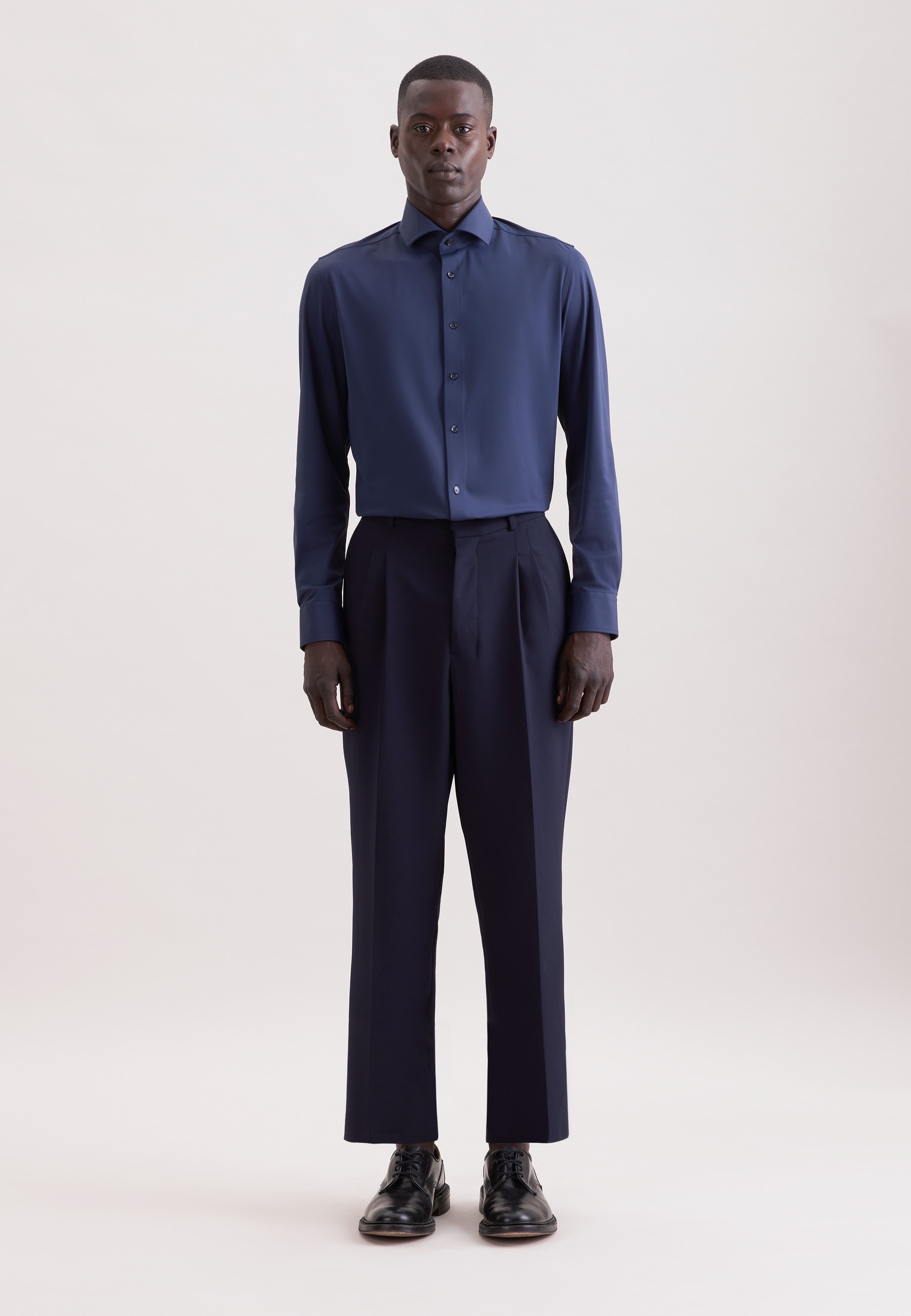 seidensticker Chemise d'affaires »Schwarze Rose« Slim 1/1 Kentkragen Uni