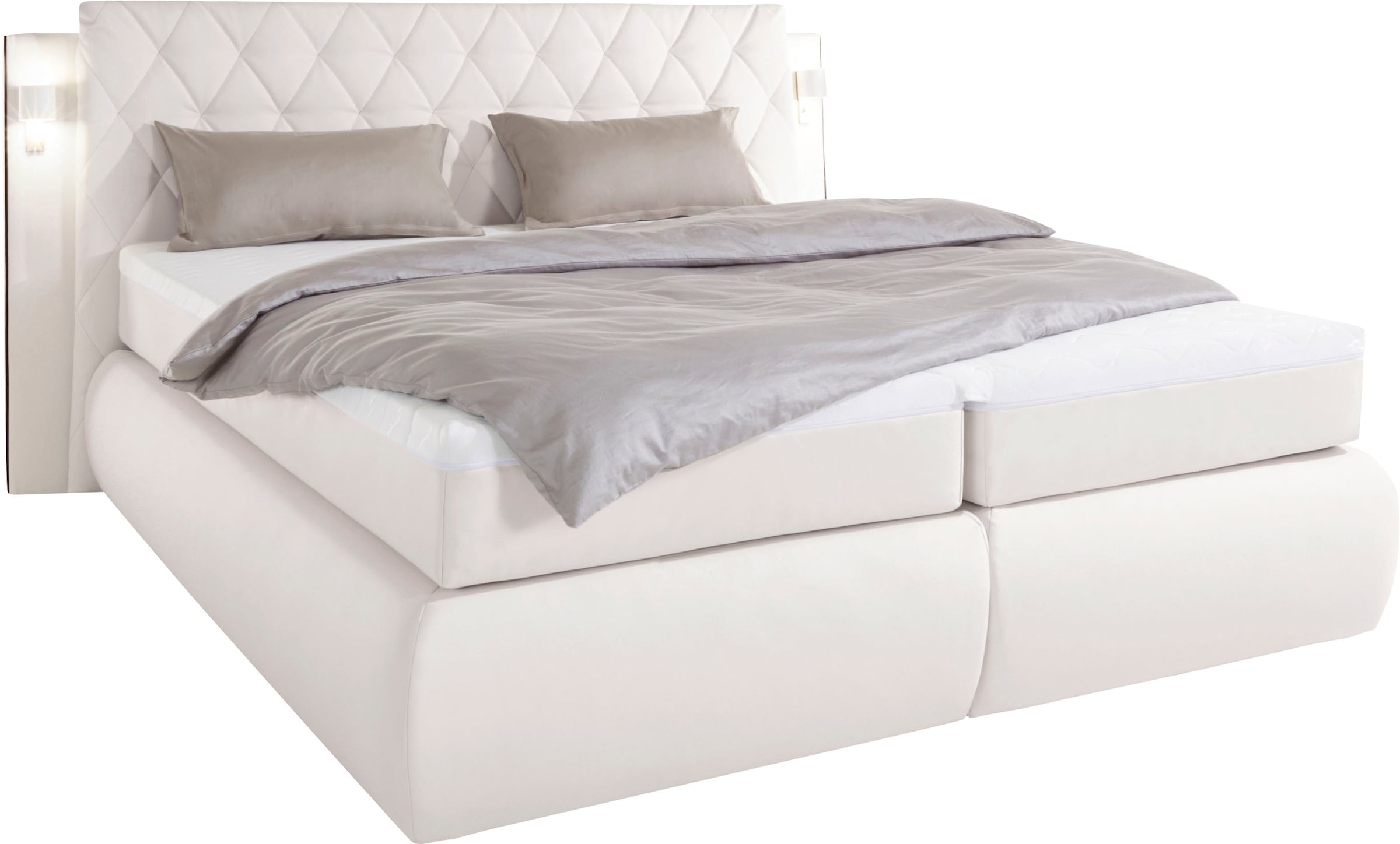 COLLECTION AB Boxspringbett inklusive Bettkasten, LED-Beleuchtung und Topper