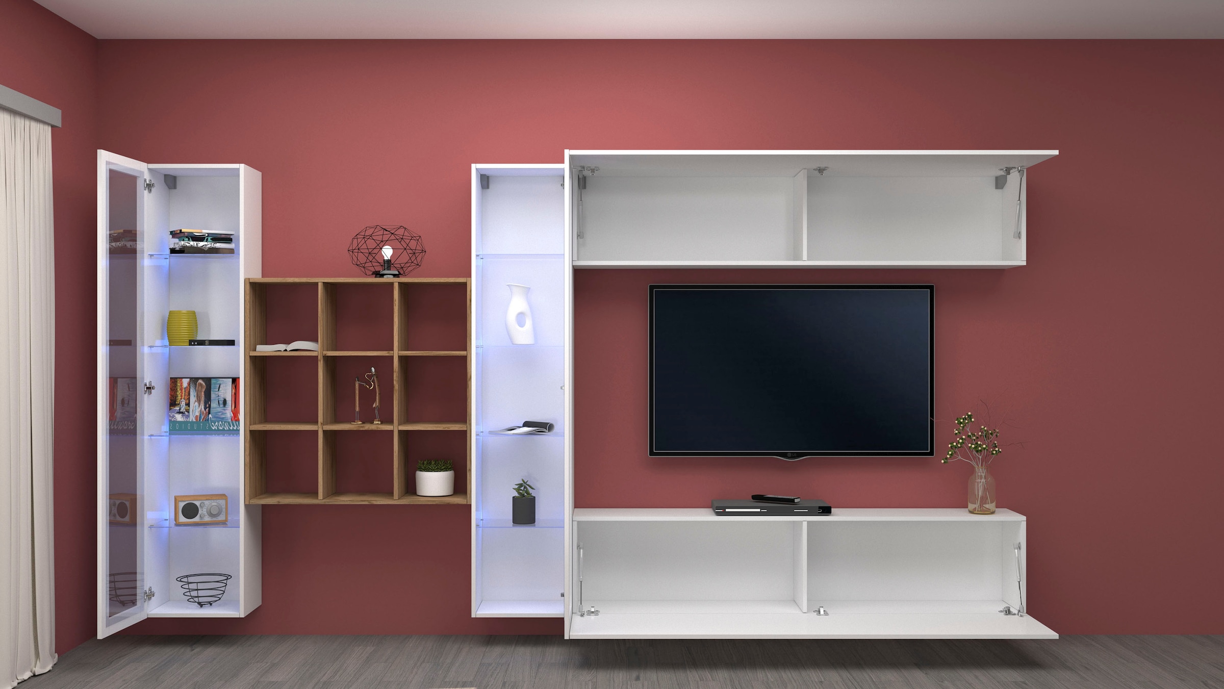 Home affaire Meuble mural »Maruska« 1 cuis tlg.