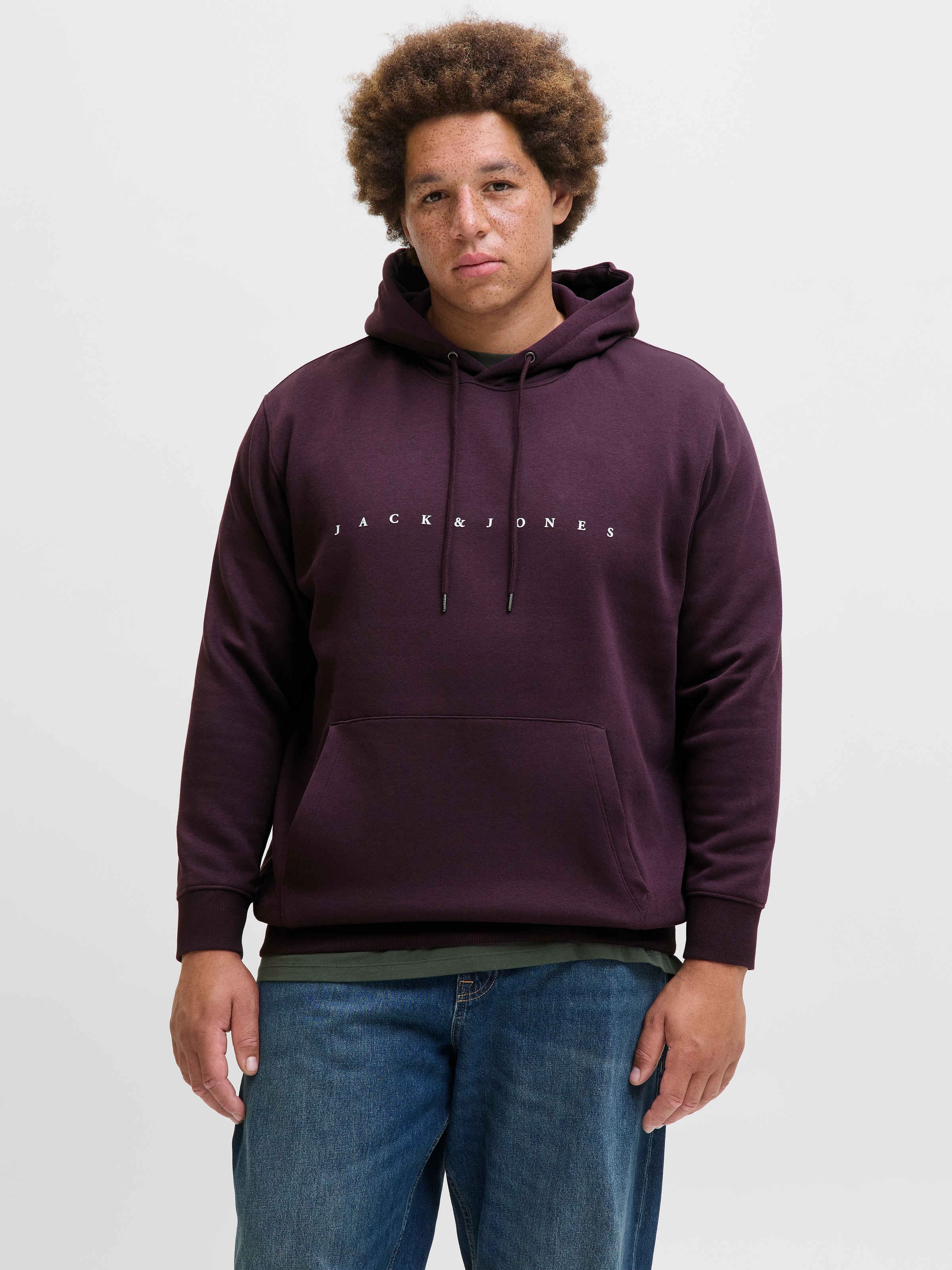 Jack & Jones PlusSize Kapuzensweatshirt »JJESTAR JJ SWEAT HOOD NOOS PLS« mit Kängurutasche