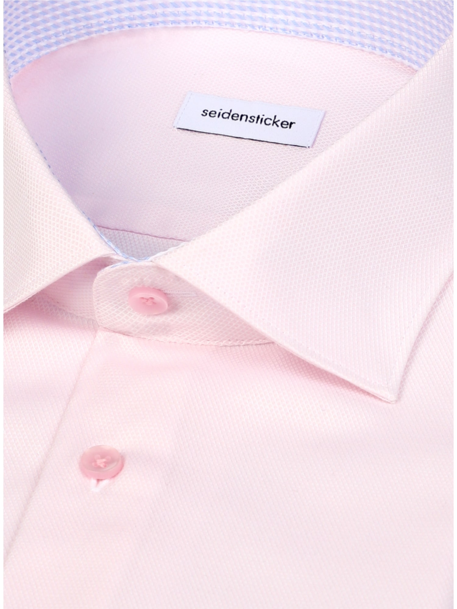 seidensticker Businesshemd »Schwarze Rose« Shaped 1/1 Kentkragen Struktur