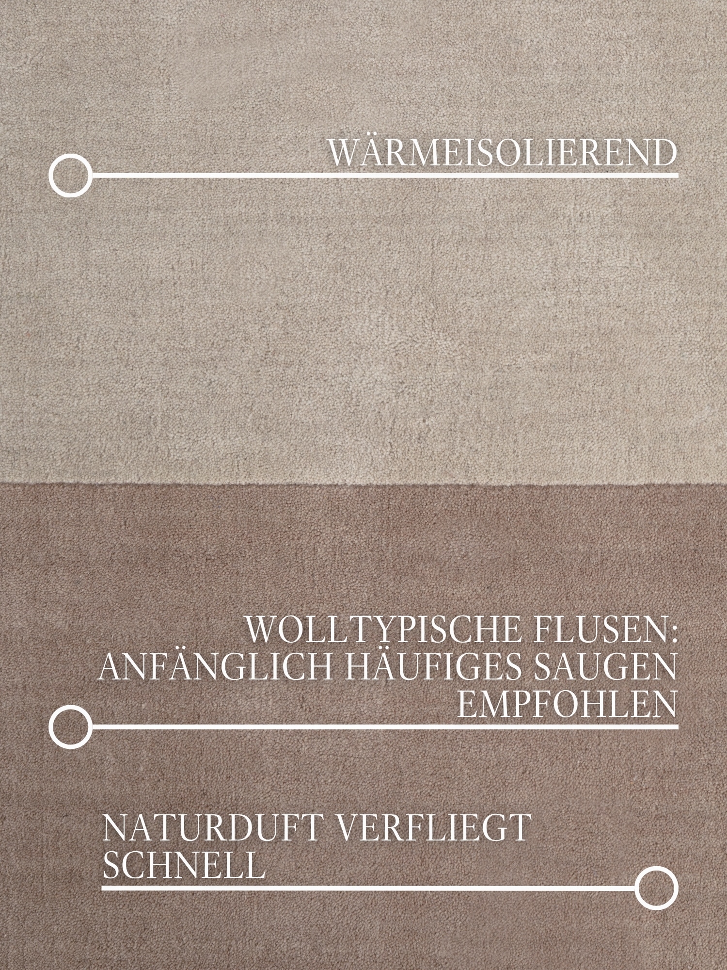 Villeroy & Boch Tapis en laine »Edmund« Rectangulaire 16 mm Höhe Laine, naturel, fait main, maison de campagne, scandinave, salon, chambre