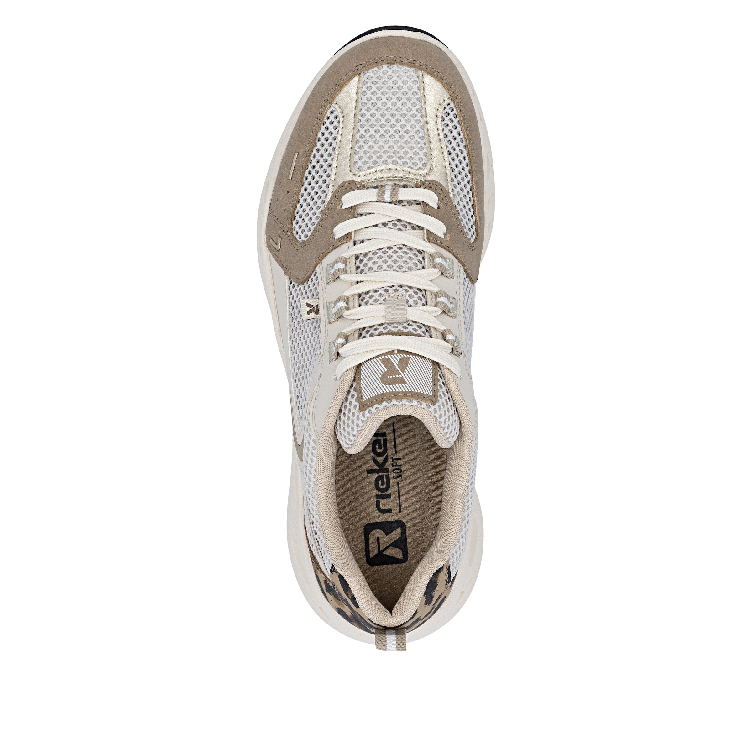 Rieker Plateausneaker  Schnürschuh, Freizeitsneaker, Halbschuh mit MemoSoft-Innensohle