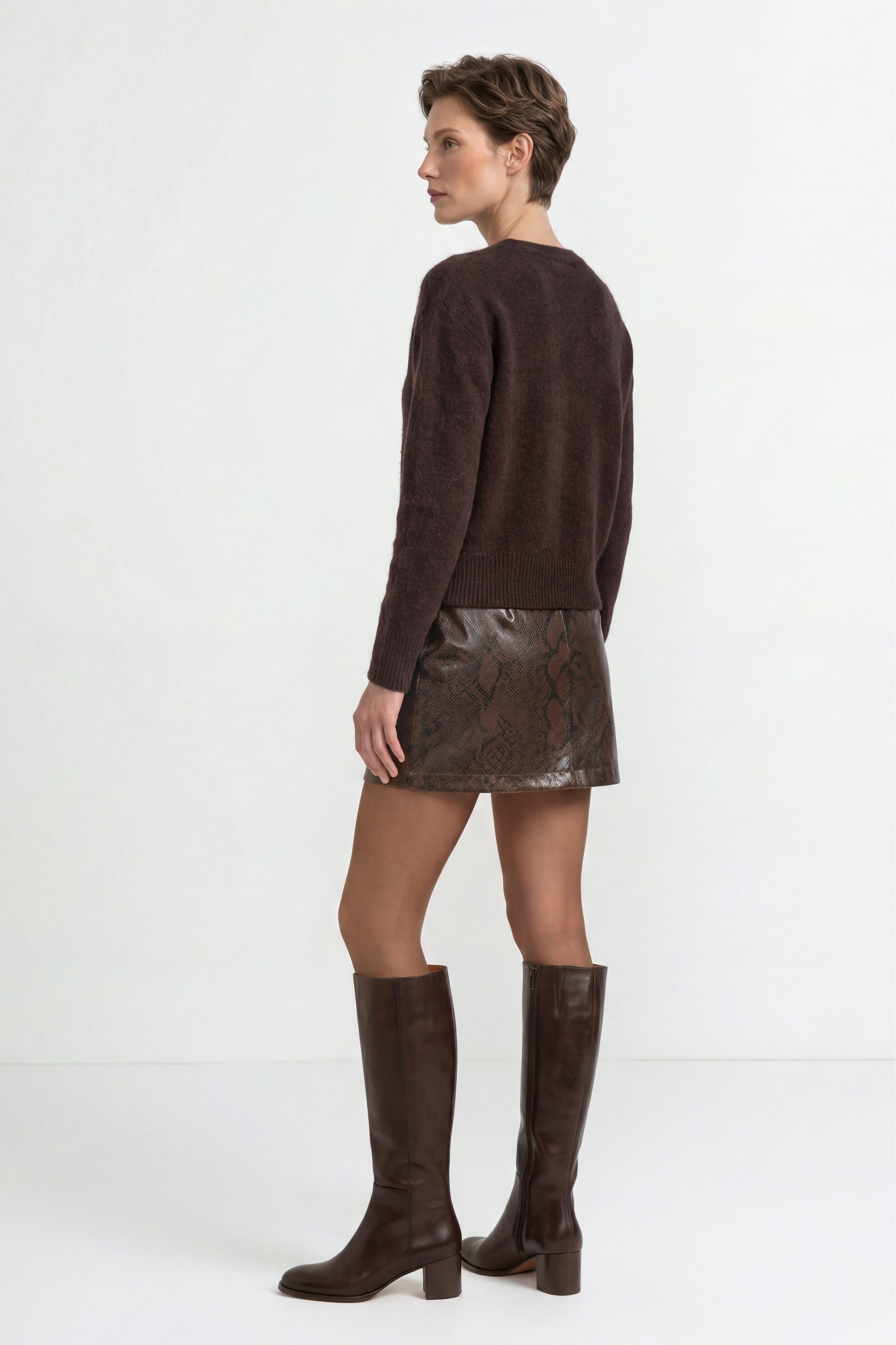 RICHROYAL Pull en tricot Coupe régulière avec col rond