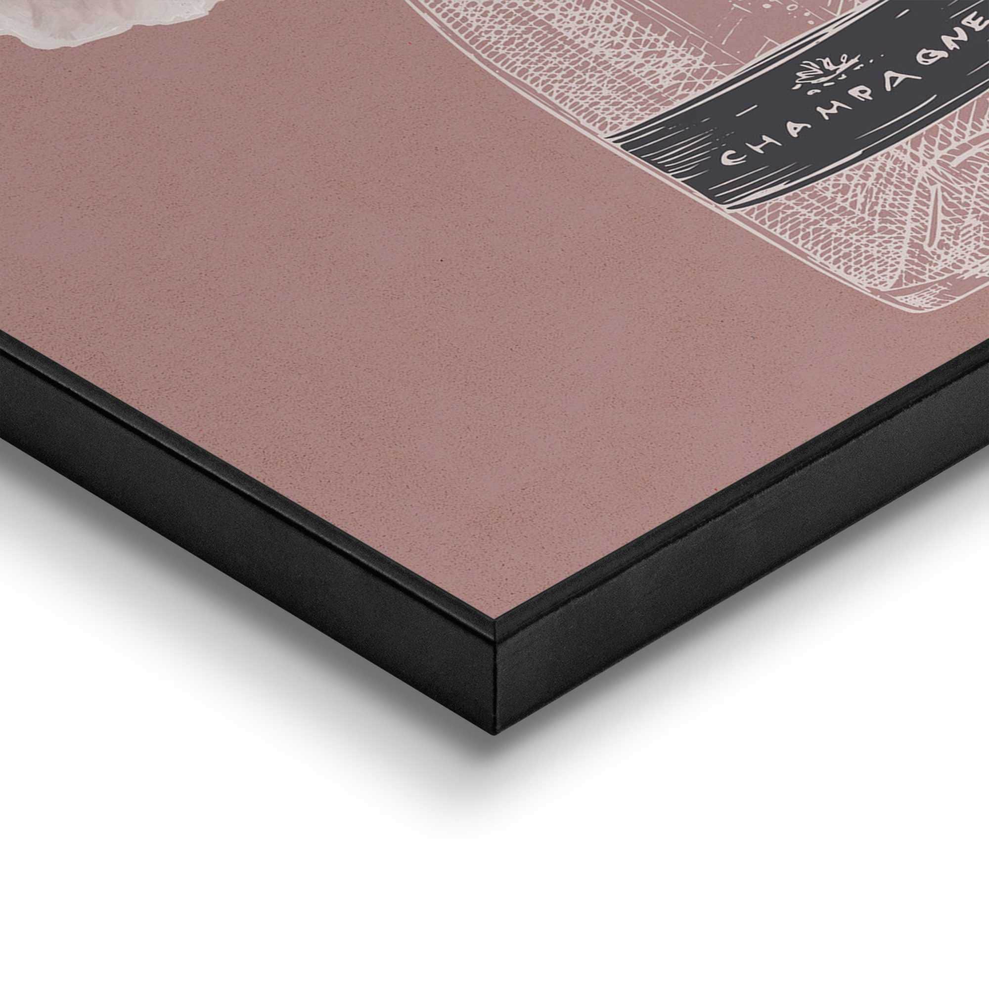 Reinders! Poster »Happiness Flowers« Wohnzimmer - Blumen - Pfingstrosen - Braun - MDF - Abstrakt - 30x40 cm